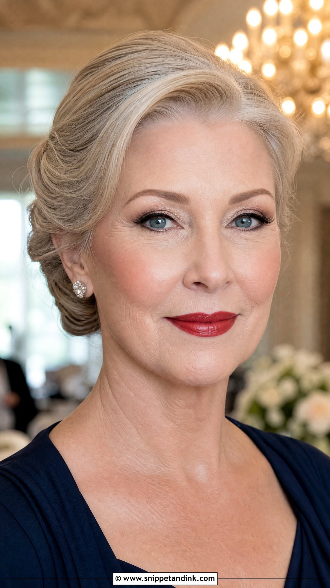 Classic Red Lip Mother Of The Groom Makeup - Snippet and Ink - 20 Makeup for Mother of the Groom Ideas