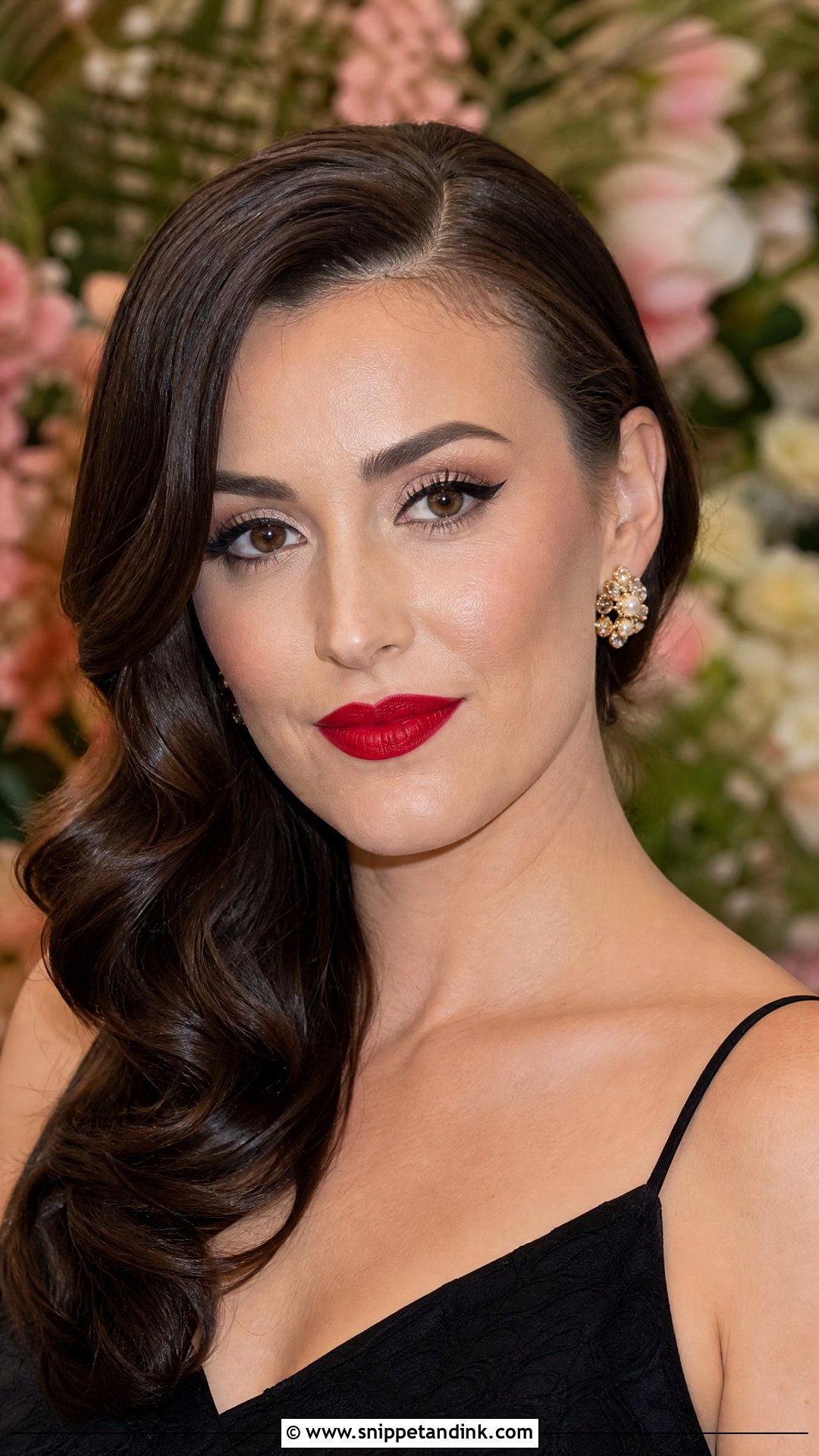 Classic Red Lip Spring Wedding Makeup - Snippet and Ink - 25 Spring Wedding Makeup Ideas