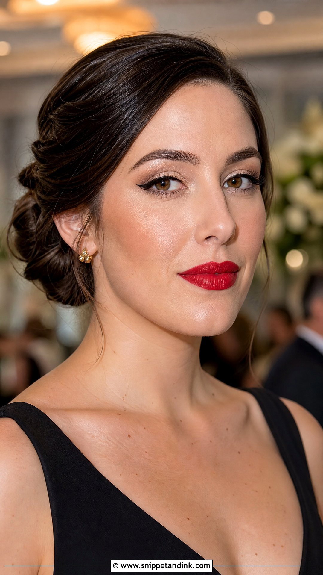 Classic Red Lip Summer Wedding Makeup - Snippet and Ink - 25 Summer Wedding Makeup Ideas