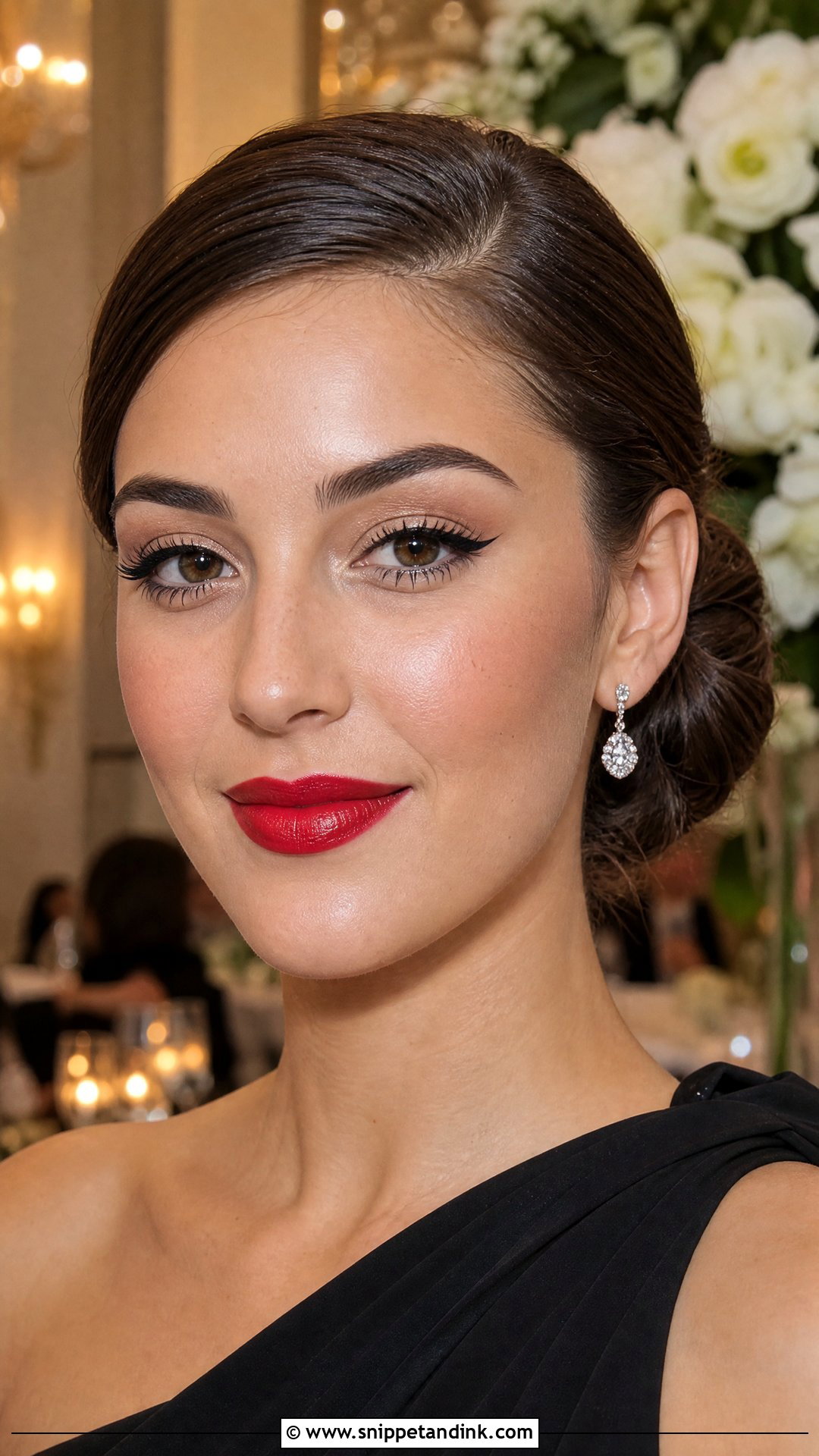 Classic Red Lip Summer Wedding Makeup - Snippet and Ink - 20 Summer Wedding Makeup Looks