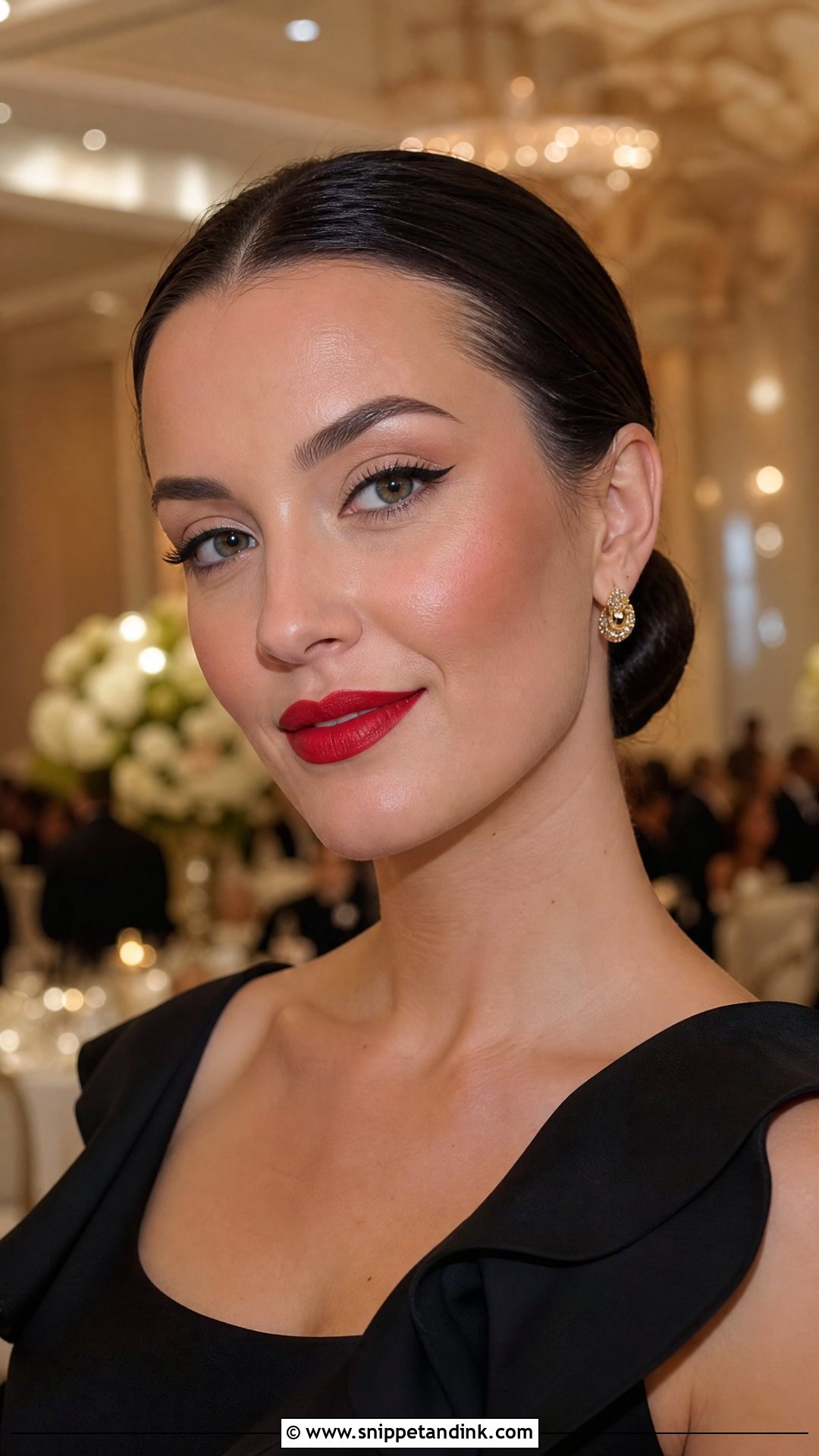 Classic Red Lip Wedding Guest Makeup - Snippet and Ink - 25 Classy Makeup for Wedding Guest Ideas