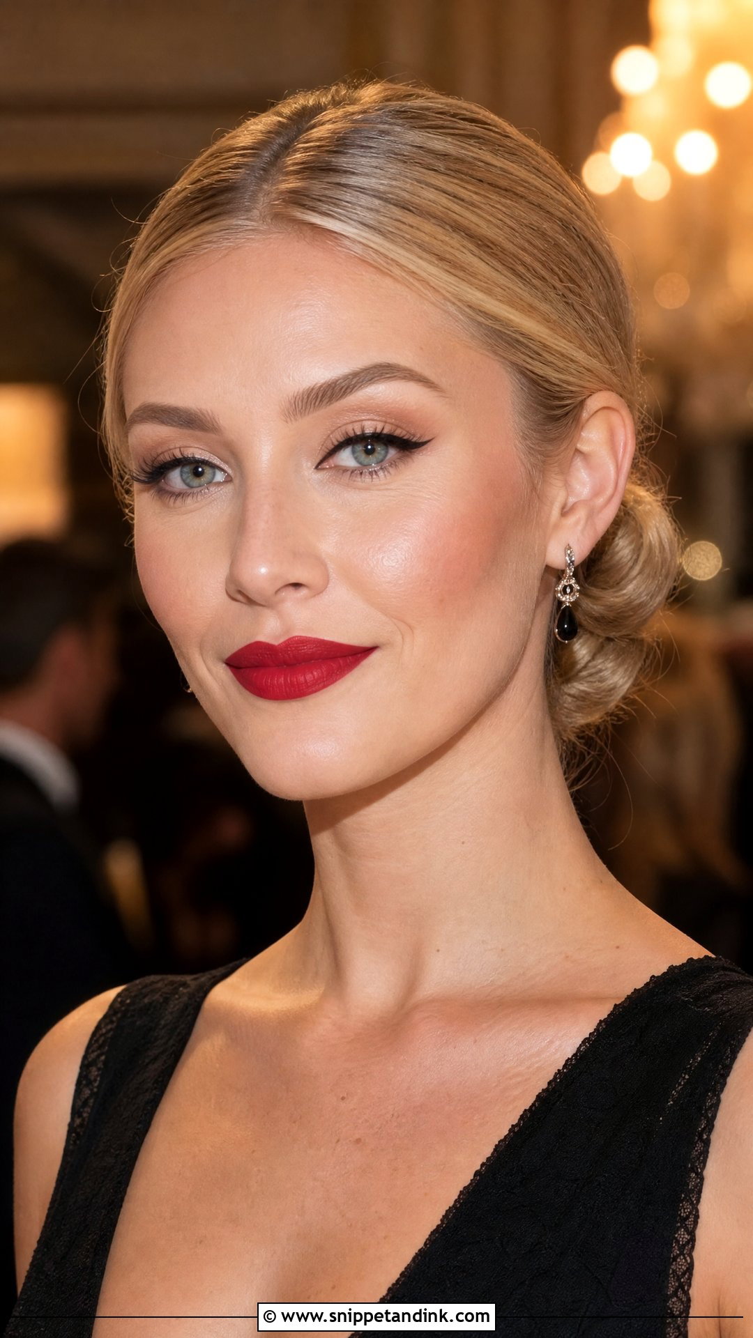 Classic Red Lip Wedding Guest Makeup - Snippet and Ink - 25 Makeup Ideas for Wedding Guest