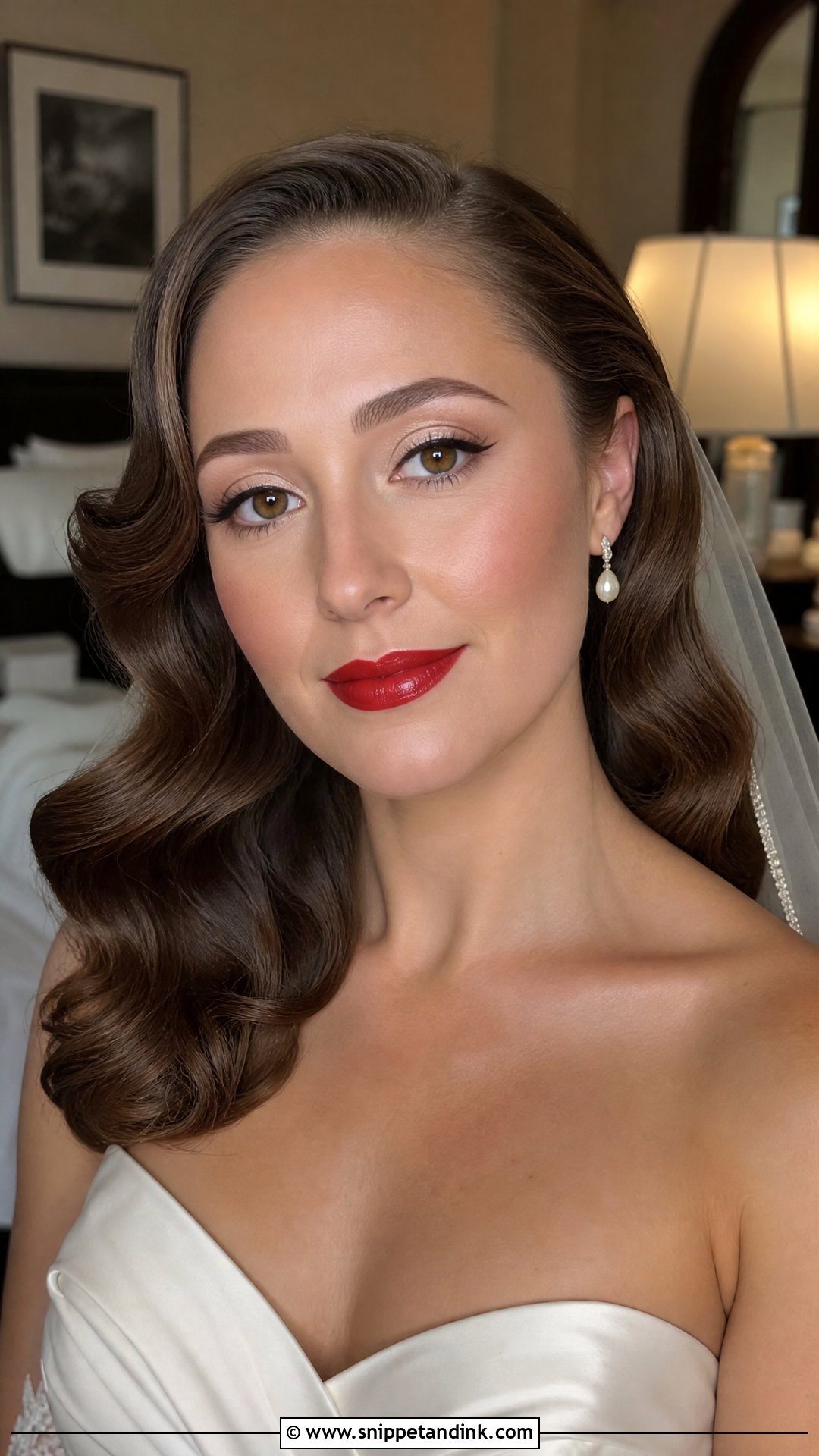 Classic Red Lip Wedding Makeup - Snippet and Ink - 20 Best Wedding Makeup Ideas