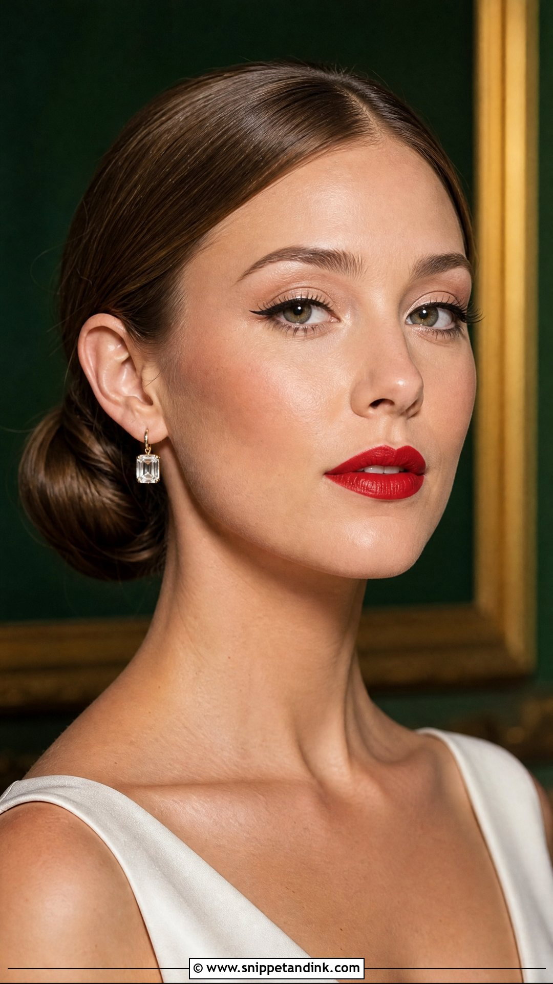 Classic Red Lip Wedding Makeup - Snippet and Ink - 25 Makeup Look for Wedding Ideas