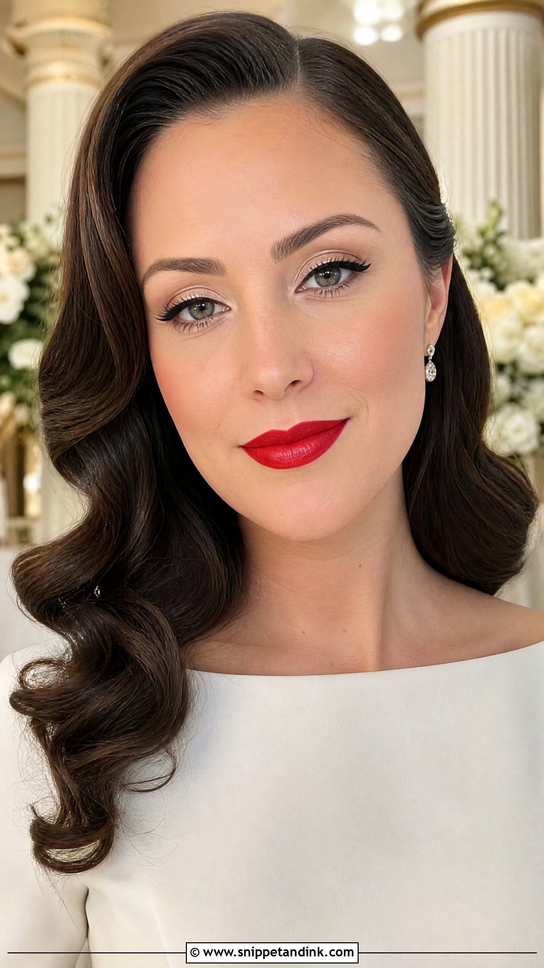 Classic Red Lip Wedding Makeup - Snippet and Ink - 25 Simple Makeup Looks for Wedding