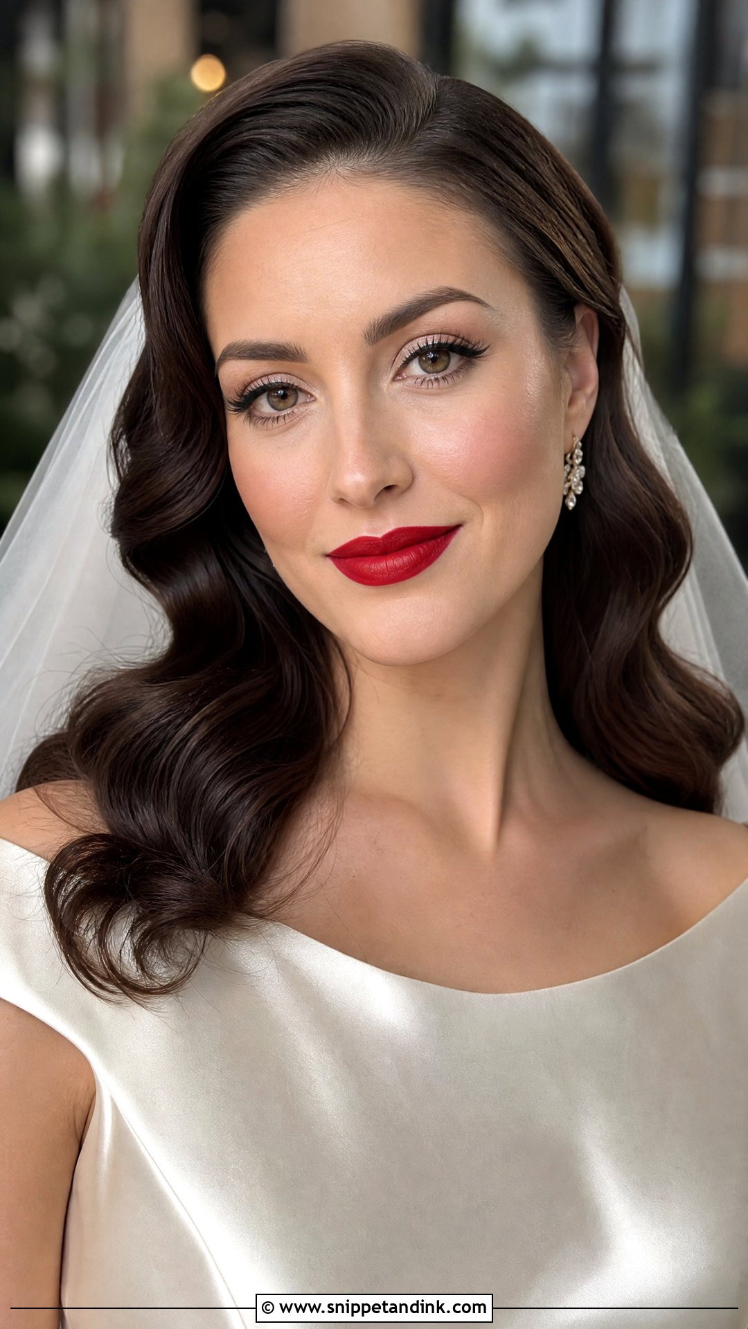 Classic Red Lip Wedding Makeup - Snippet and Ink - 25 Timeless Wedding Makeup Ideas