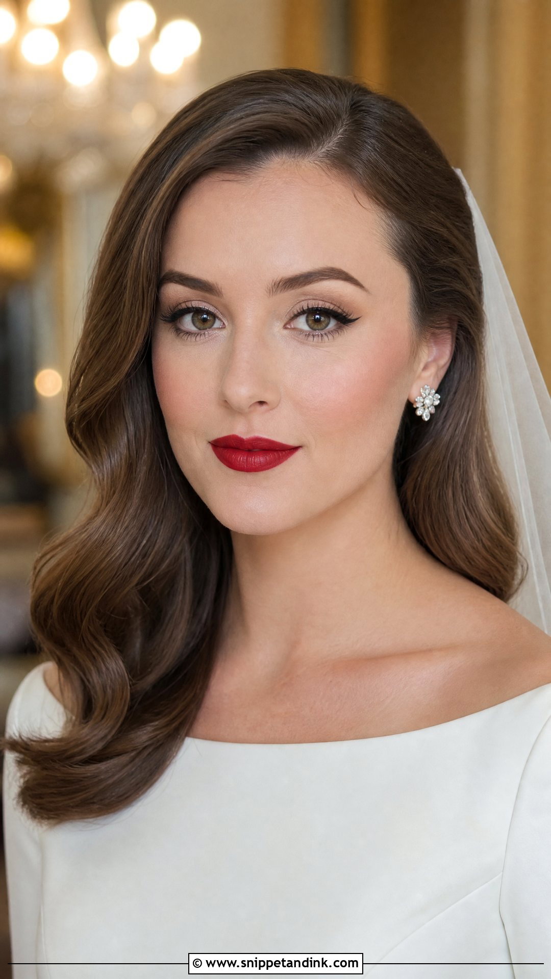 Classic Red Lip Wedding Makeup - Snippet and Ink - 25 Wedding Makeup Inspiration Ideas