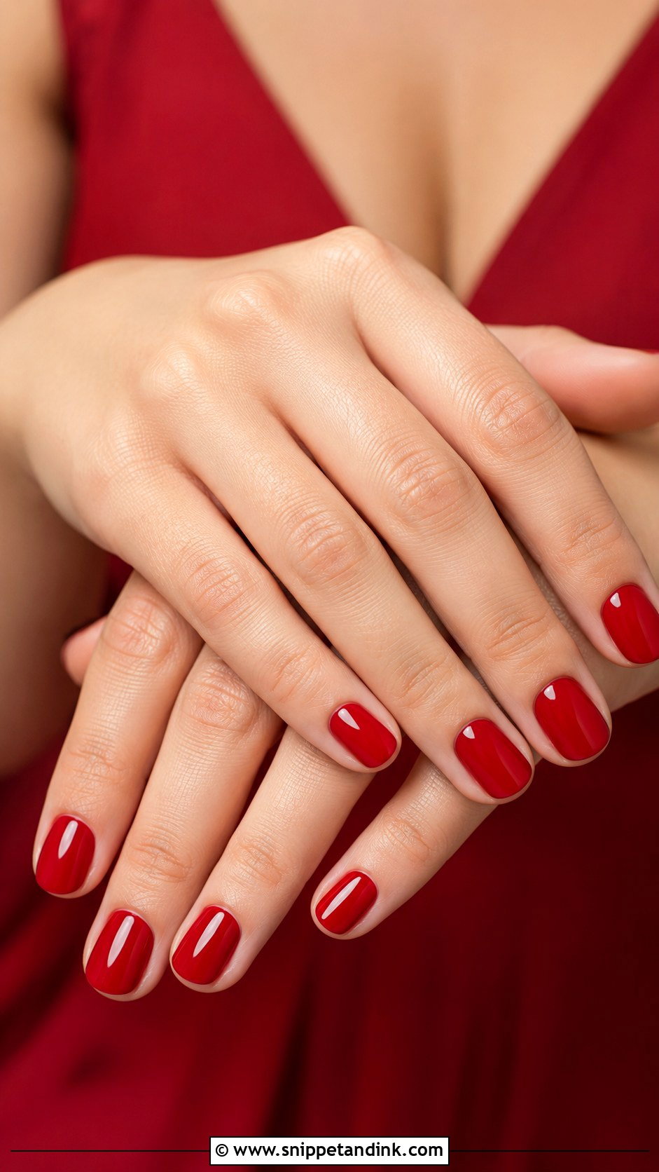 Classic Red Maid Of Honor Nails - Snippet and Ink - 20 Maid of Honor Nails Ideas Wedding Day