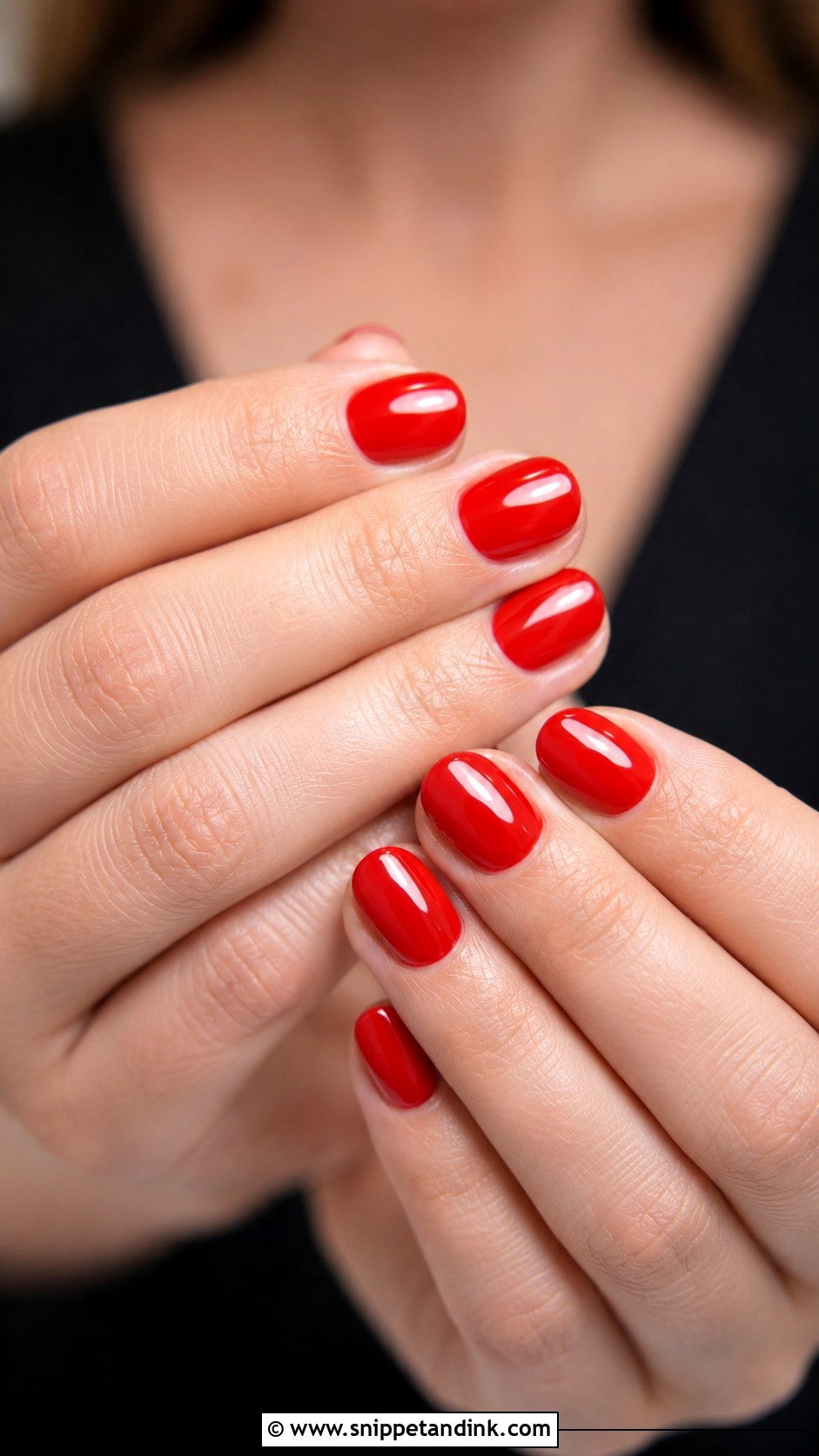 Classic Red Wedding Guest Nails - Snippet and Ink - 20 Cute Nails for Wedding Guest