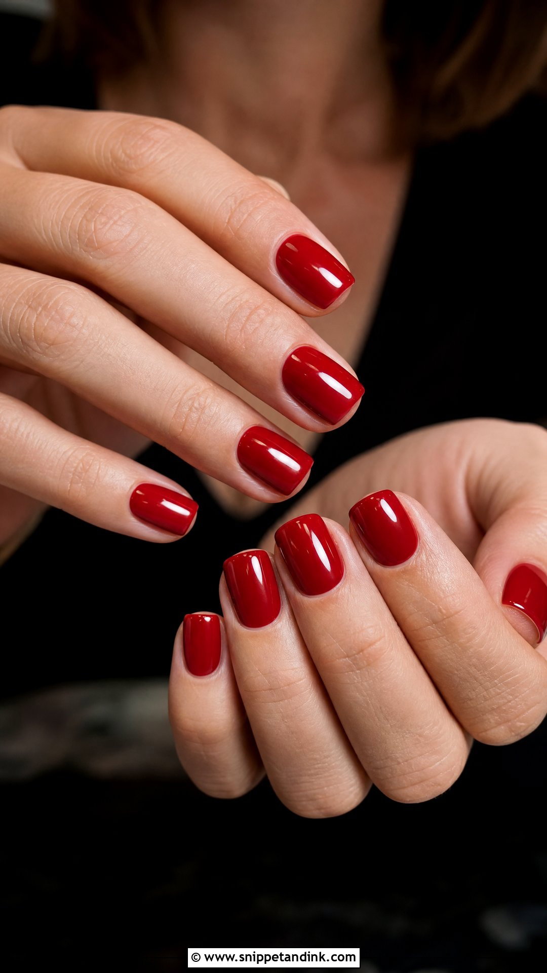 Classic Red Wedding Guest Nails - Snippet and Ink - 20 Nail Inspo for Wedding Guest Ideas