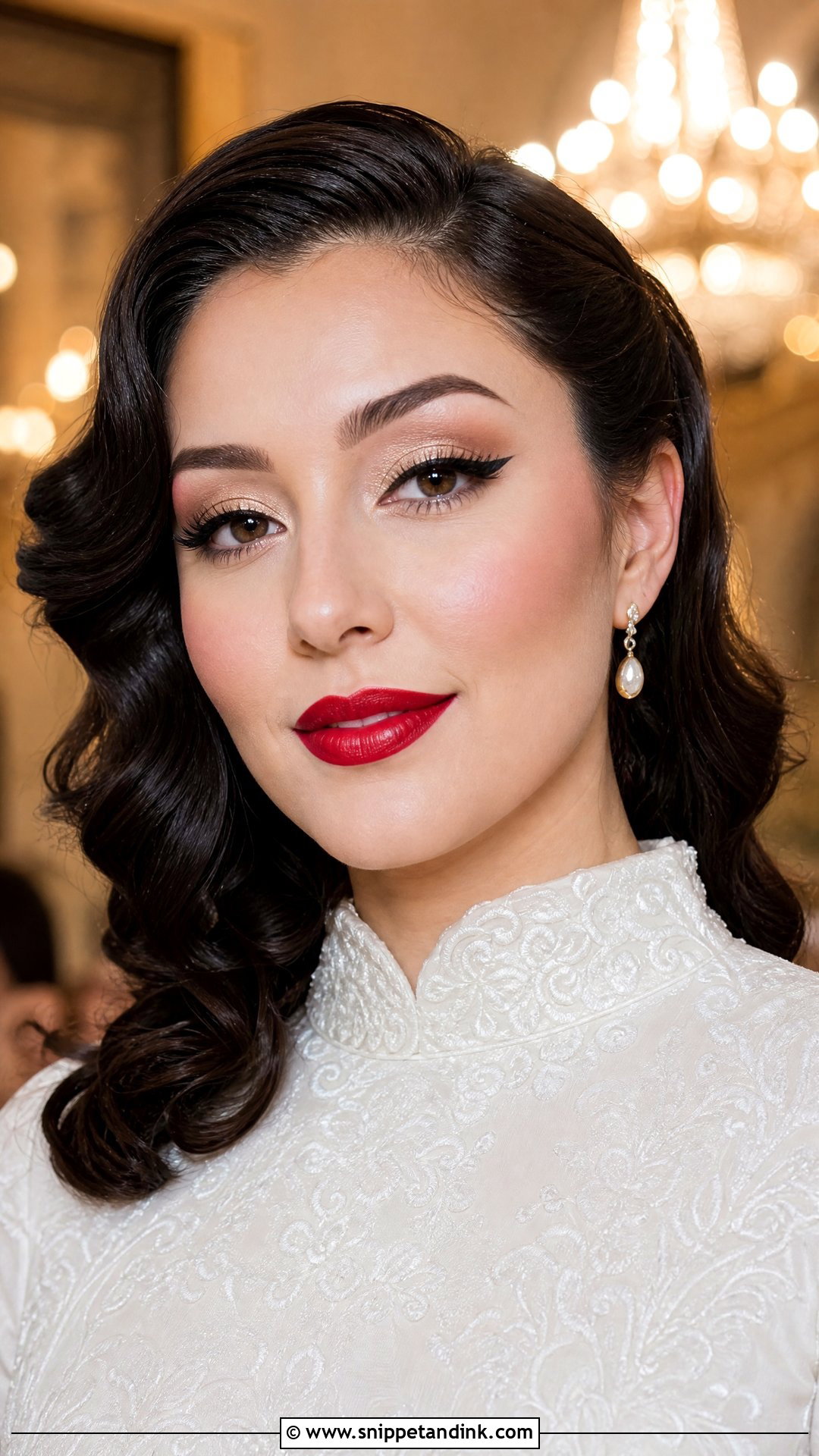 Classic Red Wedding Lip Color - Snippet and Ink - 20 Wedding Lip Color Ideas