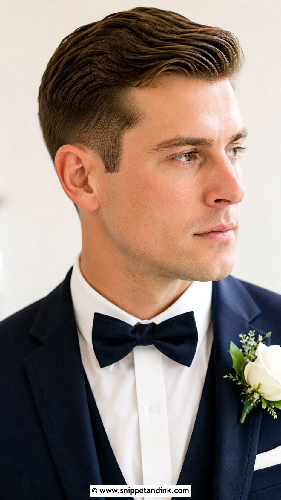 Classic Side Part Groom Hairstyle - Snippet and Ink - 15 Wedding Groom Hairstyle Ideas