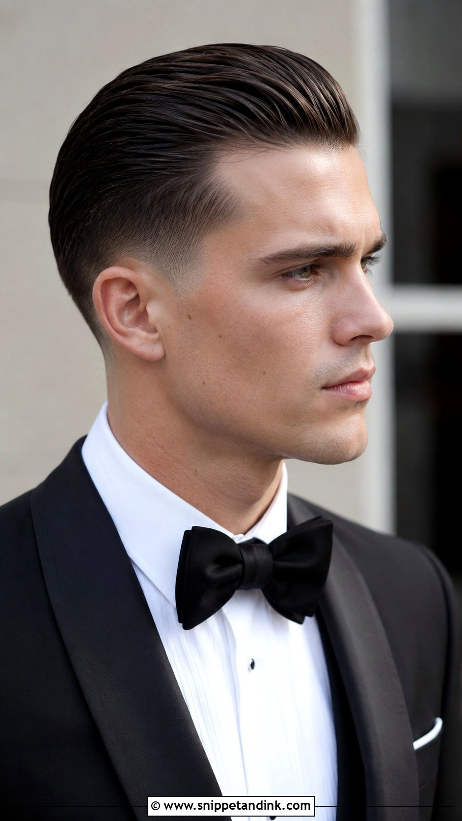 Classic Slicked Back Hair - Snippet and Ink - 25 Wedding Hairstyles for Men