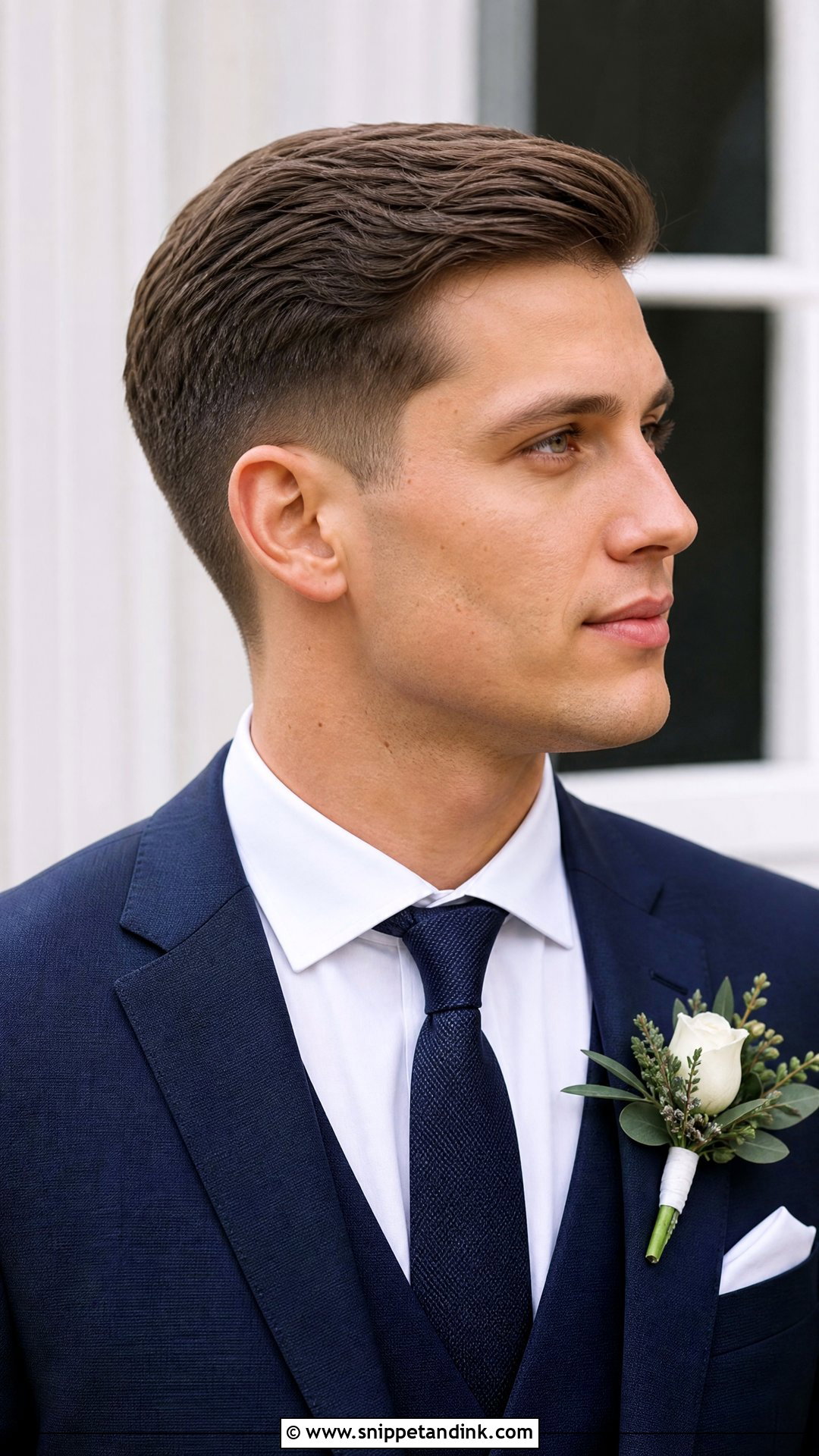 Classic Taper Haircut - Snippet and Ink - 20 Groom Hairstyle Ideas