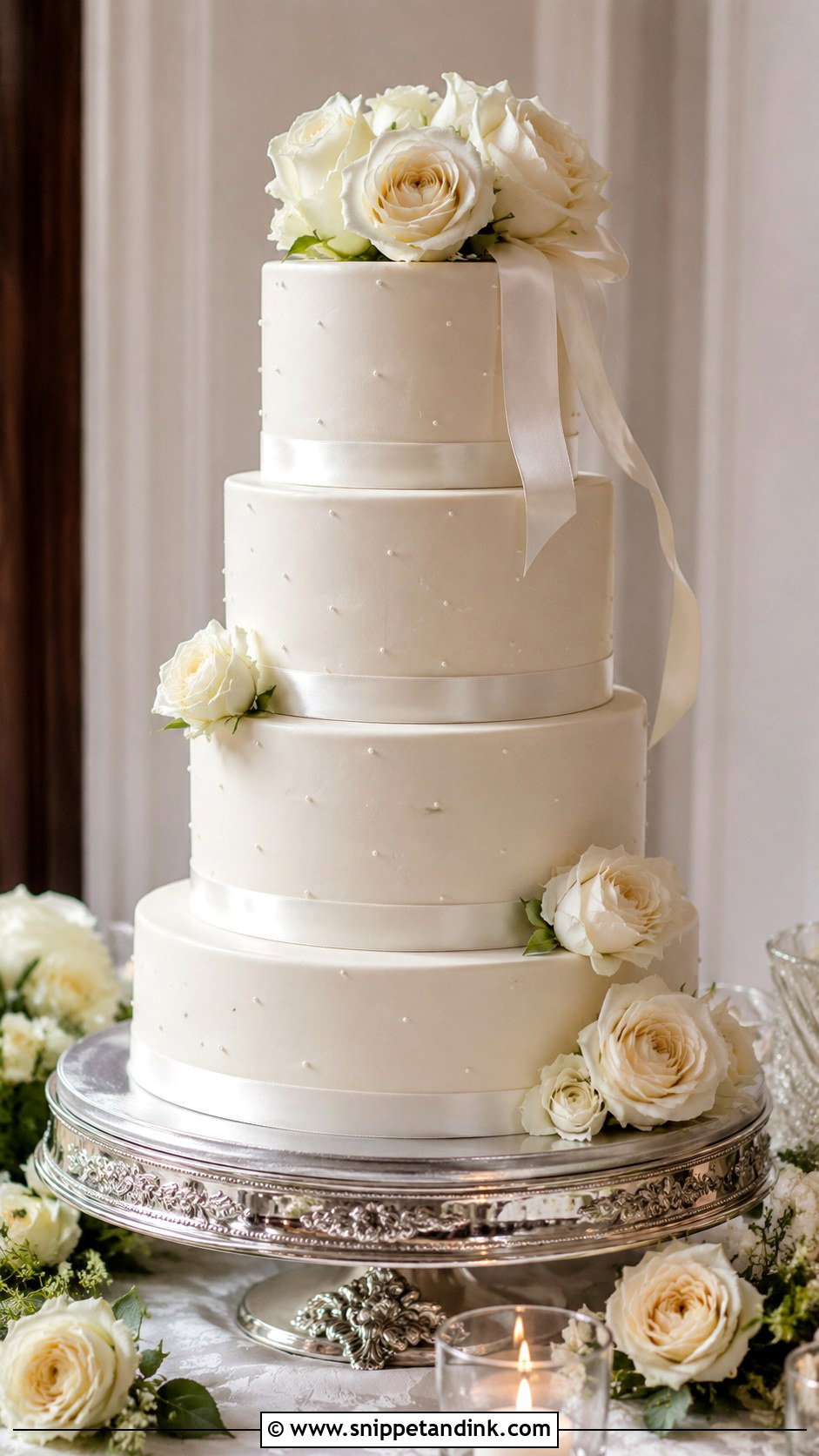 Classic Tiered Wedding Cake - Snippet and Ink - 20 Type of Cakes for Wedding