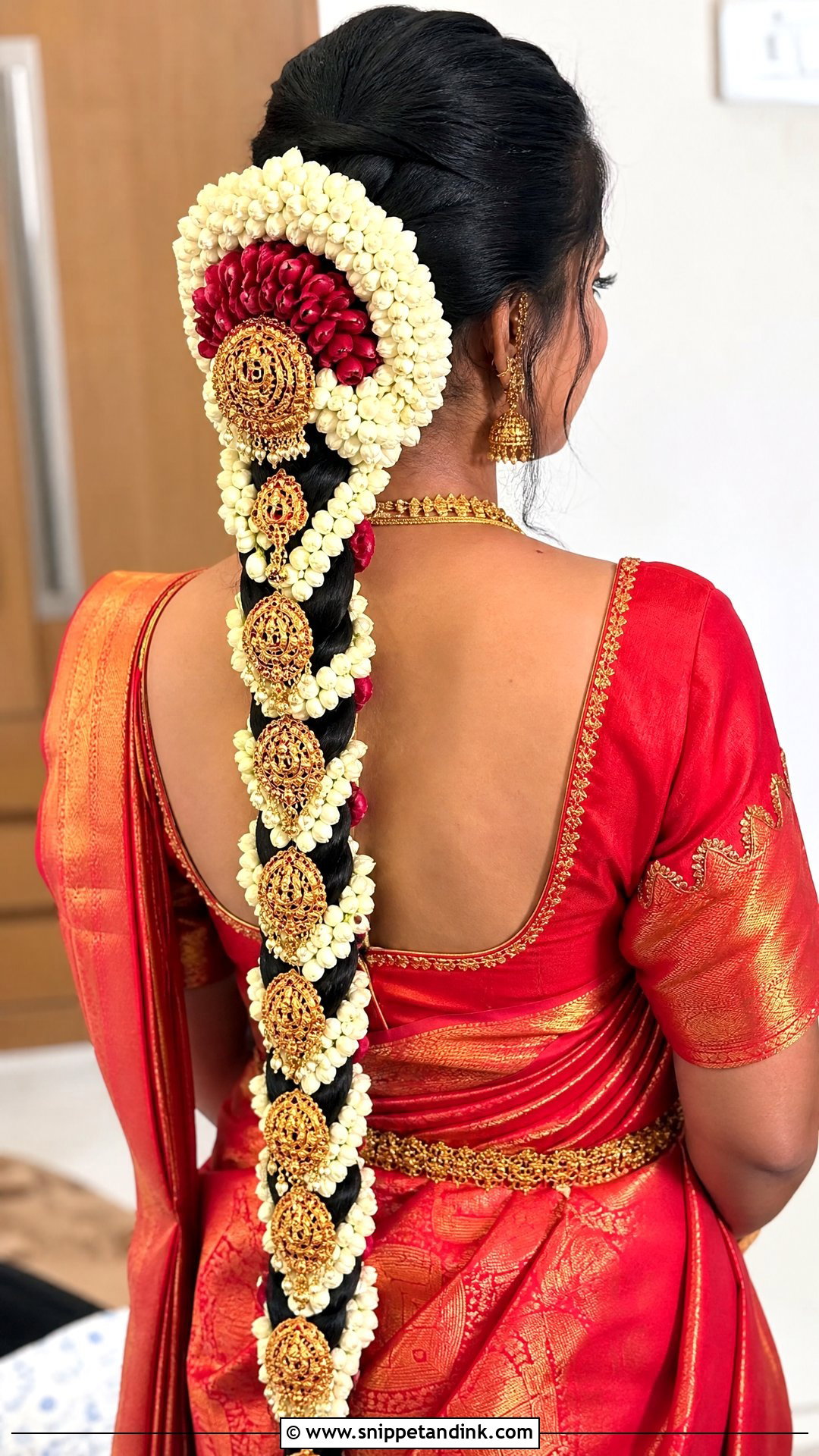 Classic Traditional Jada Braid - Snippet and Ink - 20 Mandap Hairstyle for Bride Ideas