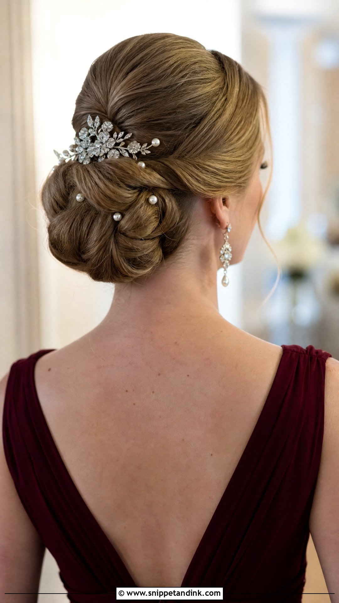 Classic Updo With Hair Accessories - Snippet and Ink - 20 Mother of the Bride Hairstyles Over 50 Mom Wedding Hairs
