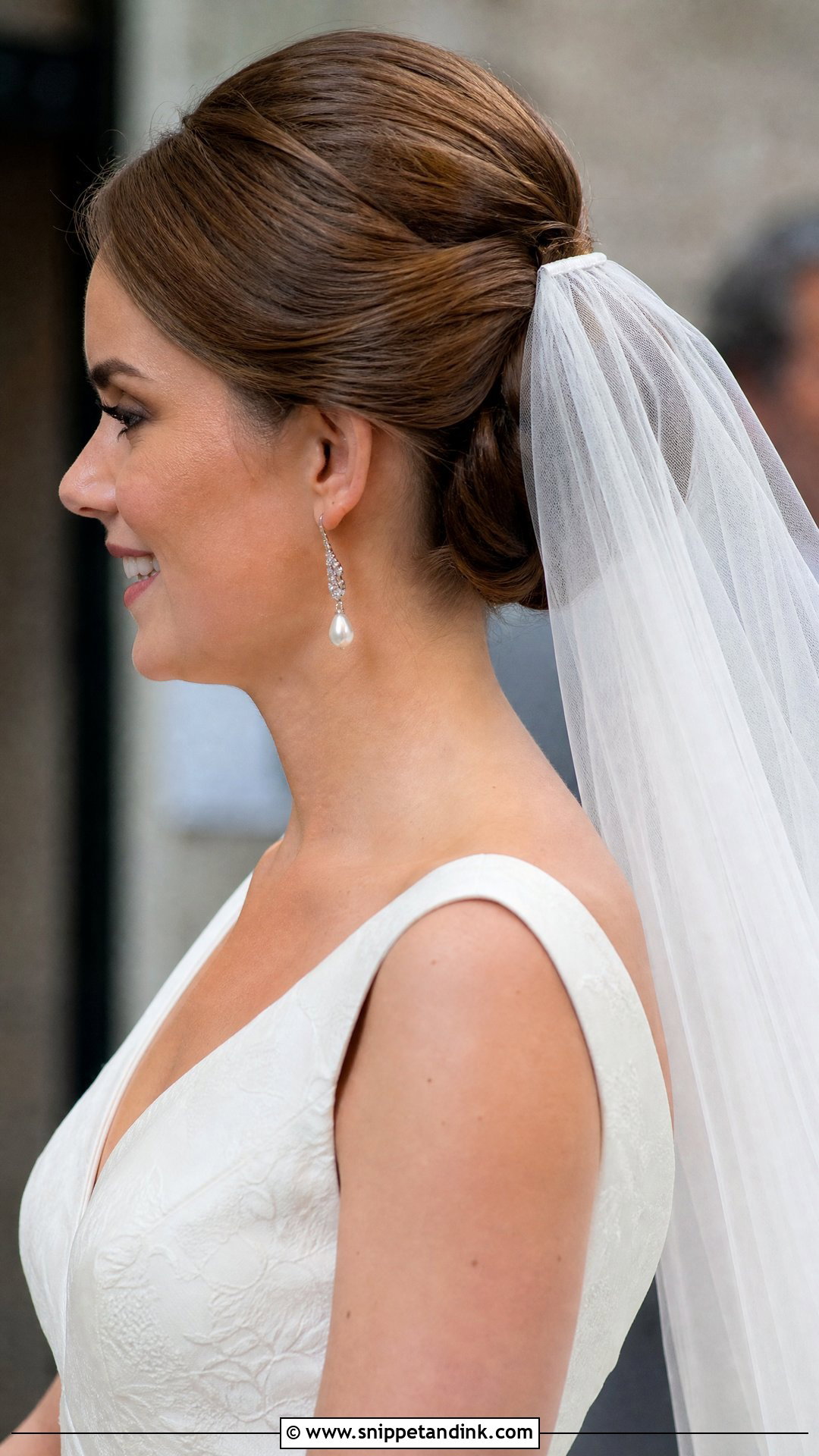Classic Updo With Veil - Snippet and Ink - 20 Princess Wedding Hair Ideas