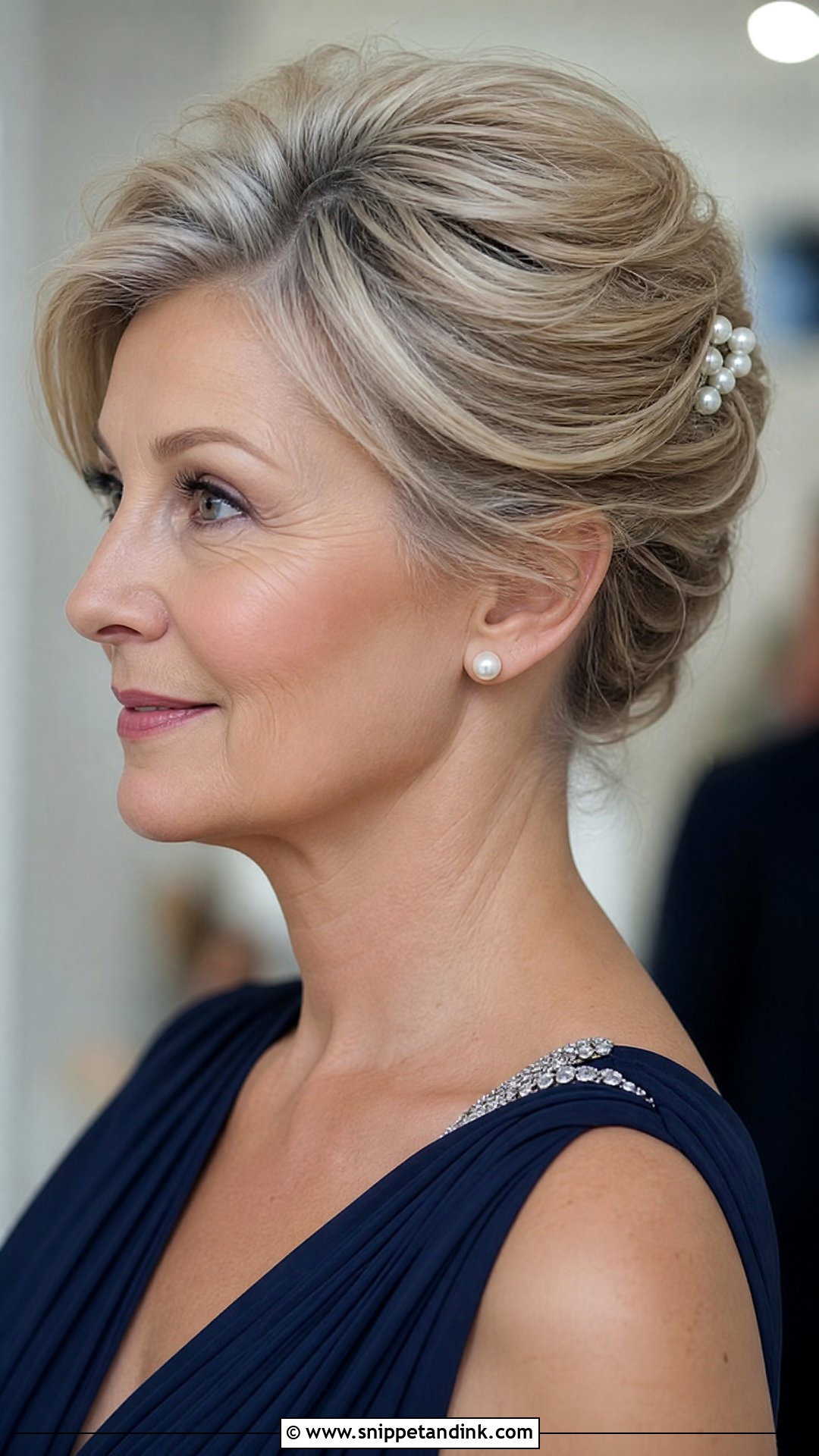 Classic Updo With Volume on Top - Snippet and Ink - 30 Mother of the Bride Hairstyles Over 50