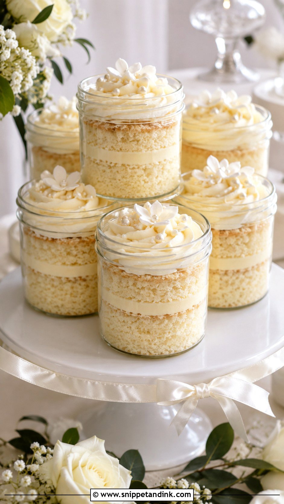 Classic Vanilla Wedding Cake Jars - Snippet and Ink - 30 Wedding Cake Jars