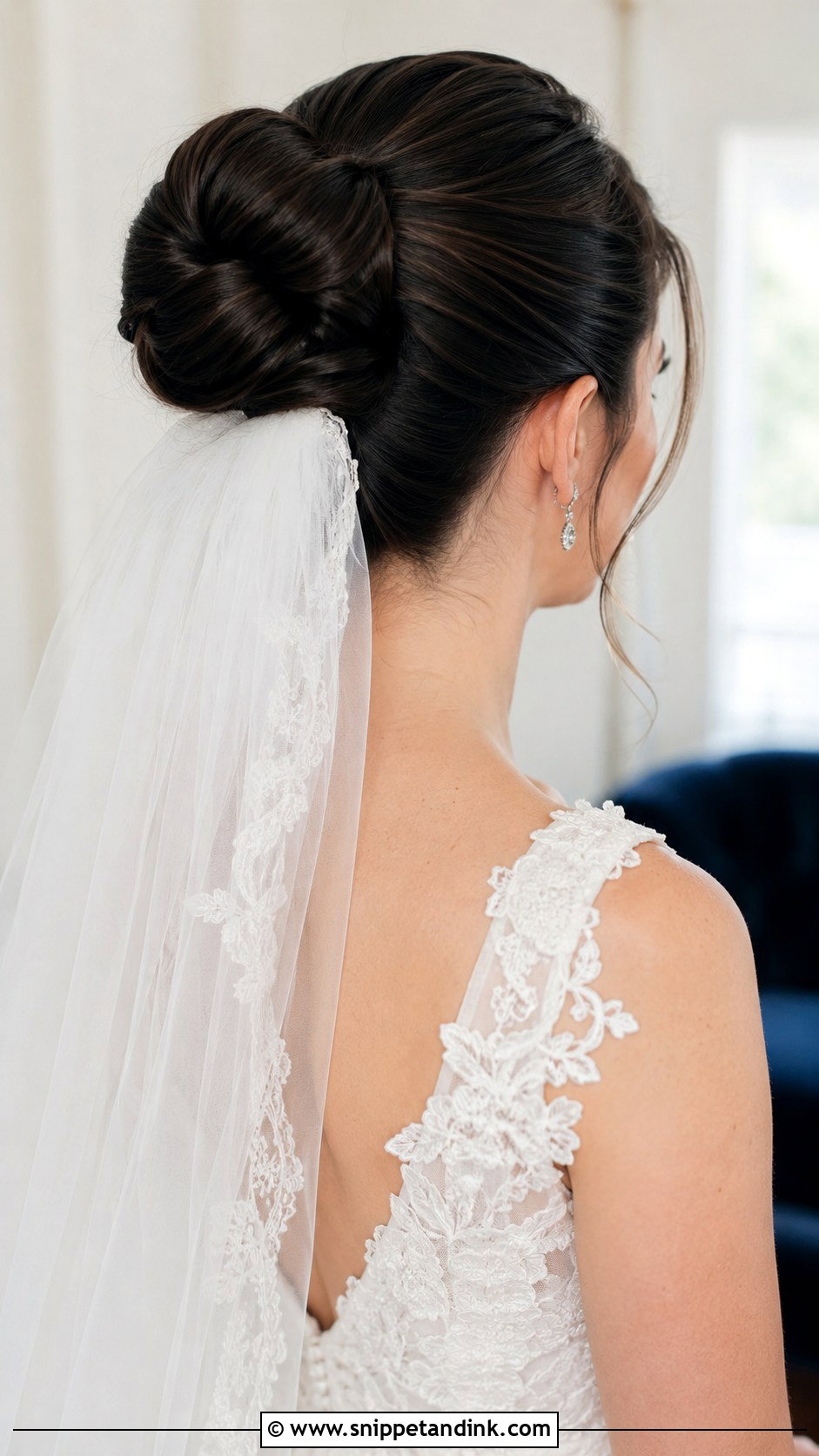 Classic Veil and Updo Wedding Hairstyle - Snippet and Ink - 20 Hair for a Wedding Ideas