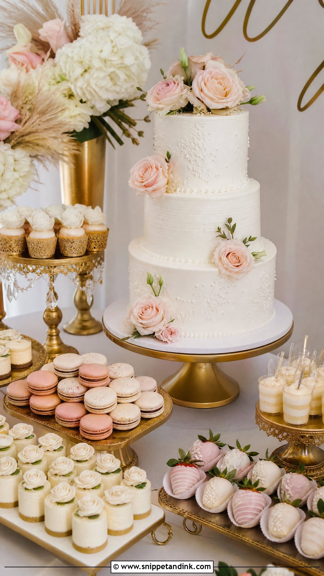 Classic Wedding Dessert Table - Snippet and Ink - 30 Wedding Dessert Table Ideas