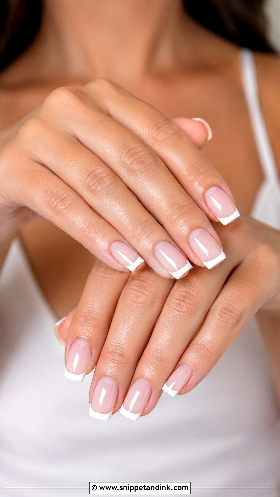 Classic White French Nails - Snippet and Ink - 20 Cute Nails for a Wedding