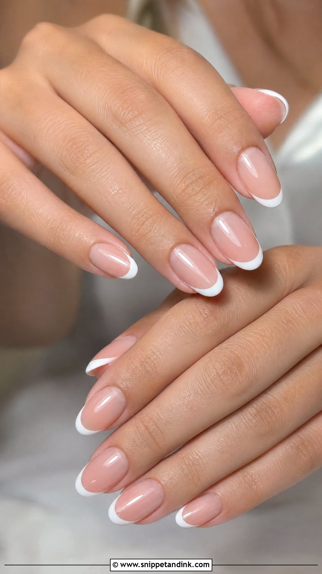 Classic White French Tip Wedding Nails - Snippet and Ink - 25 French Tip Wedding Nails