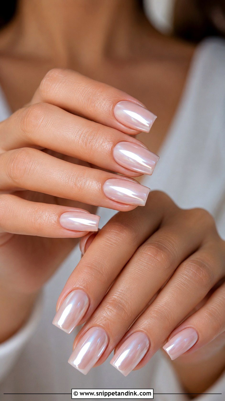Classic White Square Wedding Nails - Snippet and Ink - 30 Wedding Nails Square