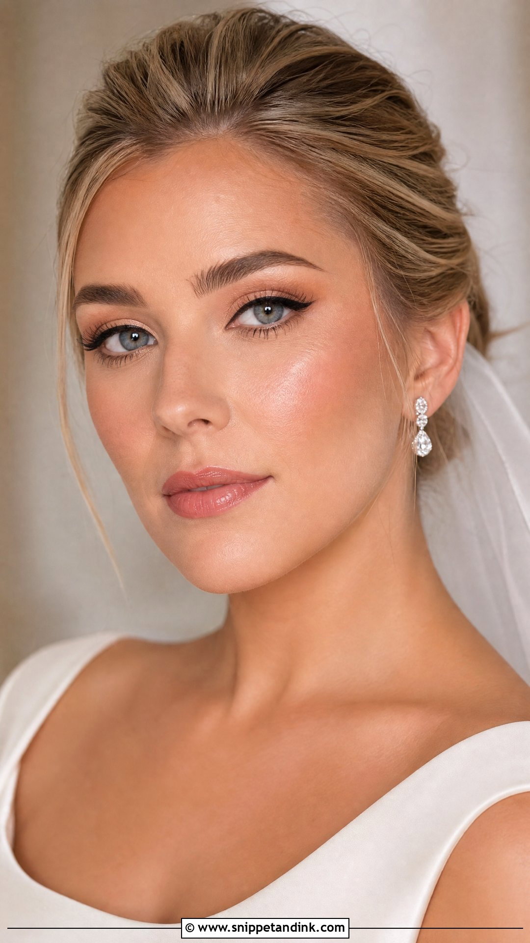 Classic Wing Bridal Makeup For Blue Eyes - Snippet and Ink - 30 Soft Glam Bridal Makeup for Blue Eyes