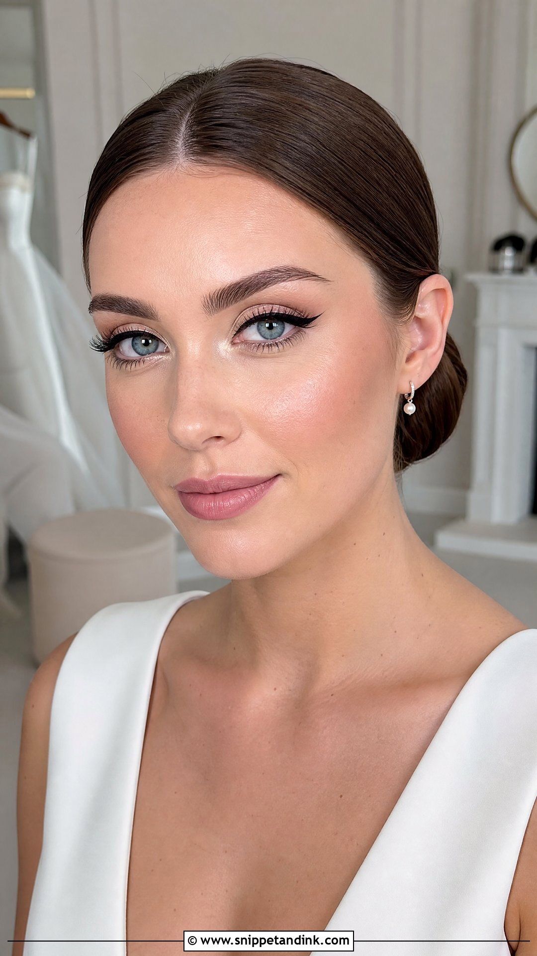 Classic Winged Liner Bridal Eye Makeup - Snippet and Ink - 20 Wedding Eye Makeup for Bride Ideas