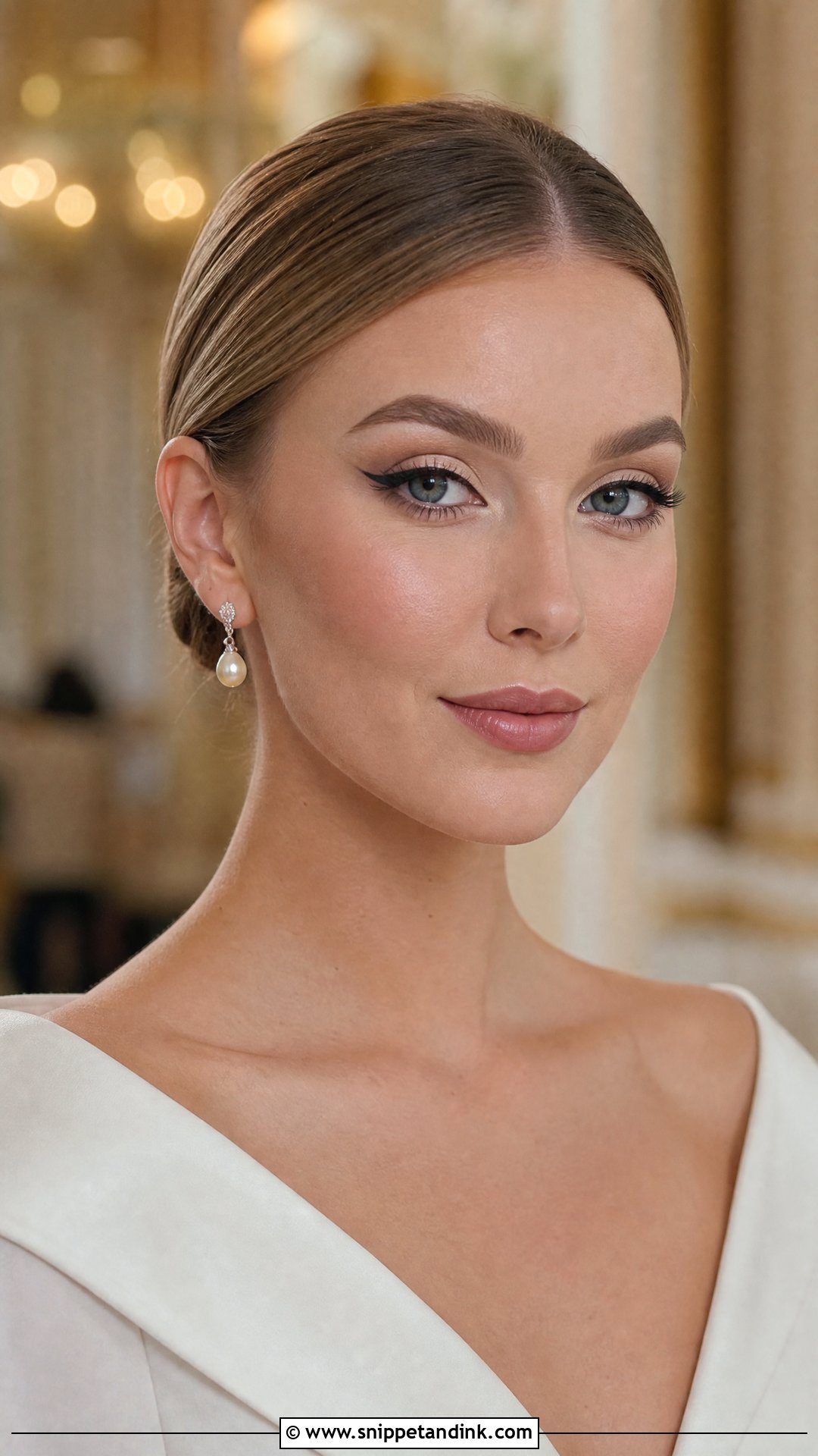 Classic Winged Liner Bridal Makeup For Blue Eyes - Snippet and Ink - 20 Bridal Glam Makeup for Blue Eyes