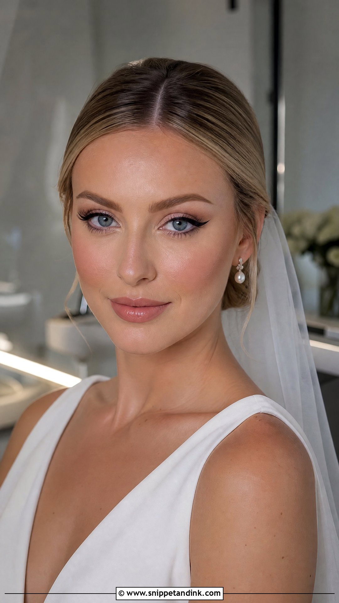 Classic Winged Liner Bridal Makeup - Snippet and Ink - 20 Sultry Bridal Makeup Ideas