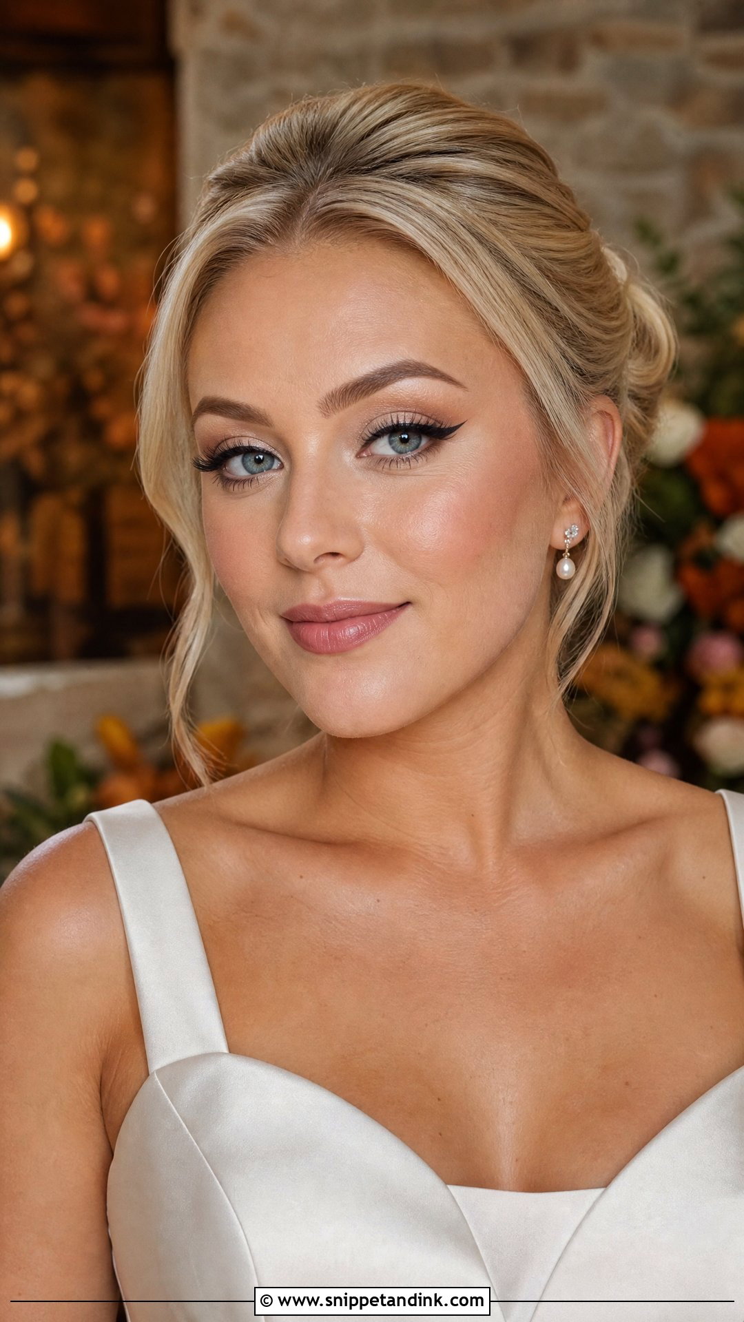 Classic Winged Liner Fall Wedding Makeup For Brown Eyes - Snippet and Ink - 20 Fall Wedding Makeup for Bride Brown Eyes