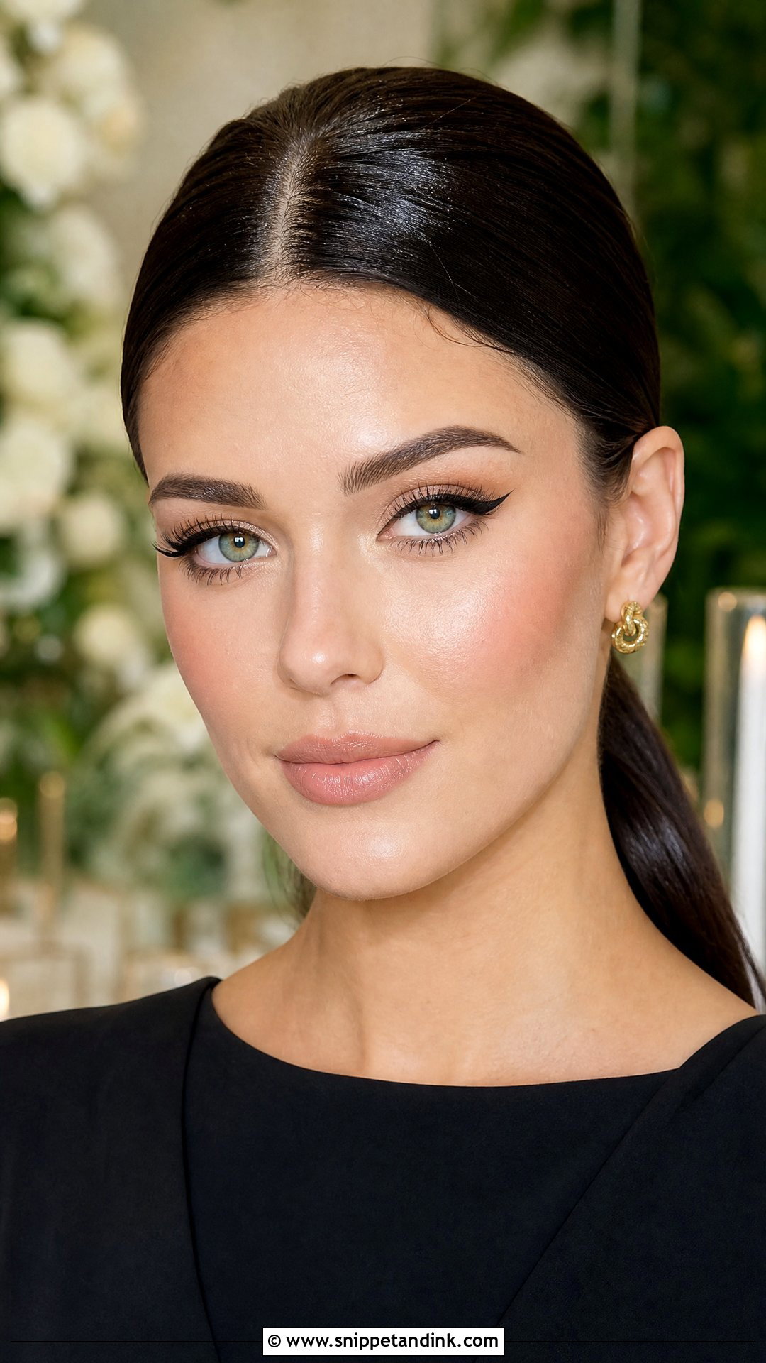 Classic Winged Liner Wedding Guest Makeup for Green Eyes - Snippet and Ink - 25 Wedding Guest Makeup for Green Eyes