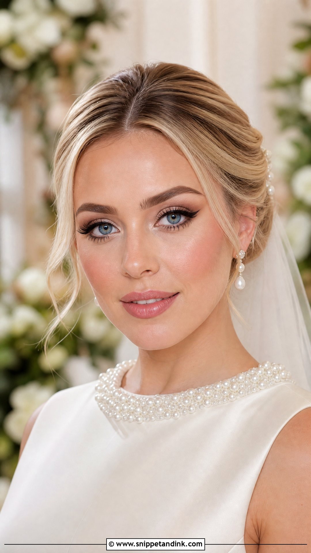 Classic Winged Liner Wedding Makeup For Blue Eyes - Snippet and Ink - 35 Wedding Makeup for Blue Eyes