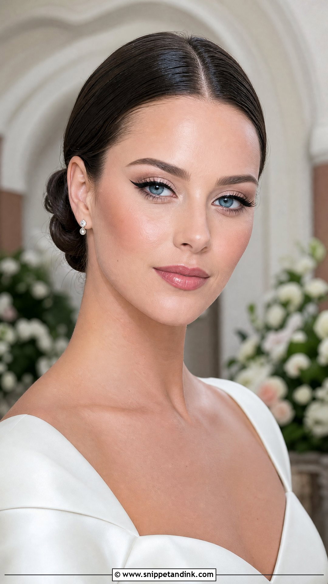 Classic Winged Liner Wedding Makeup For Blue Eyes Brunette - Snippet and Ink - 25 Wedding Makeup for Blue Eyes Brunette
