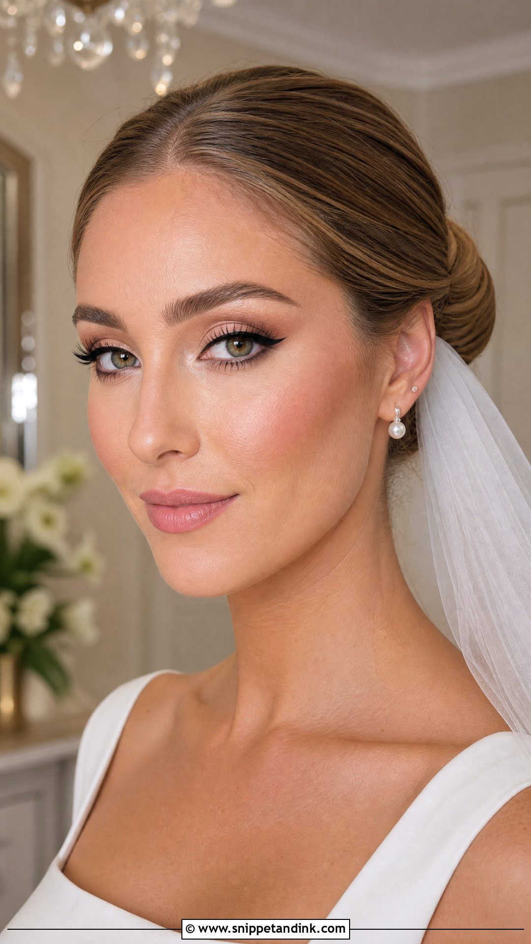 Classic Winged Liner Wedding Makeup For Brown Eyes - Snippet and Ink - 20 Glam Wedding Makeup for Brown Eyes