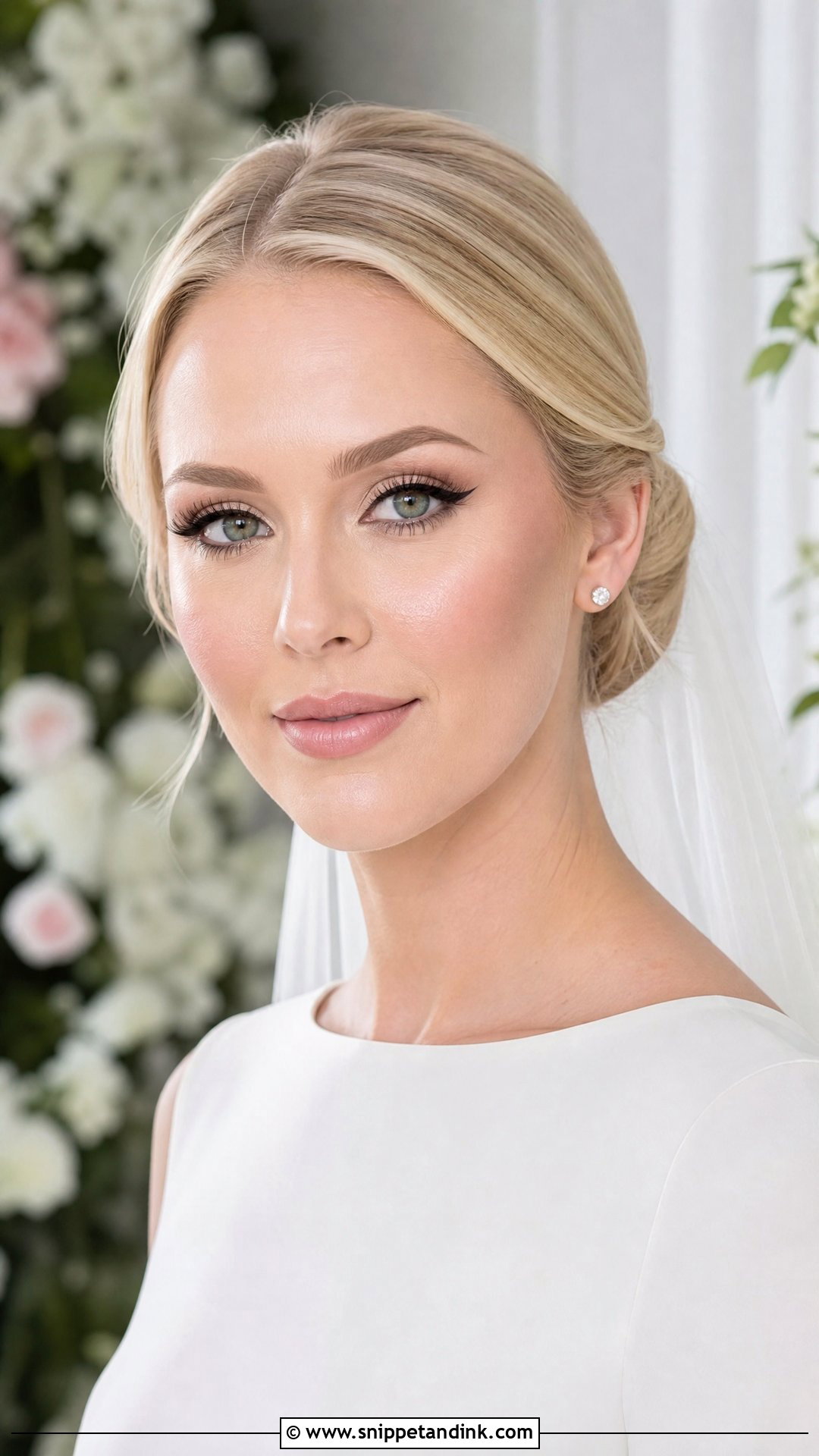 Classic Winged Liner Wedding Makeup For Green Eyes Blonde - Snippet and Ink - 20 Wedding Makeup for Green Eyes Blonde