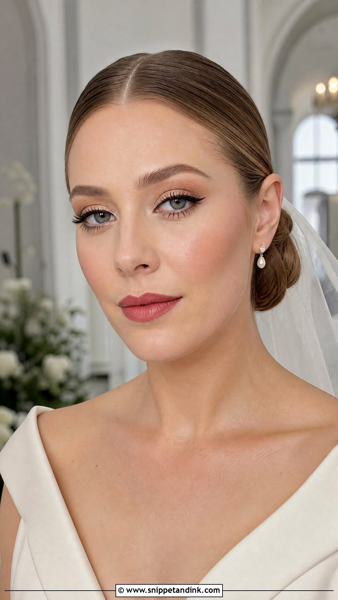 Classic Winged Liner Wedding Makeup For Hooded Eyes - Snippet and Ink - 20 Hooded Eye Wedding Makeup Ideas