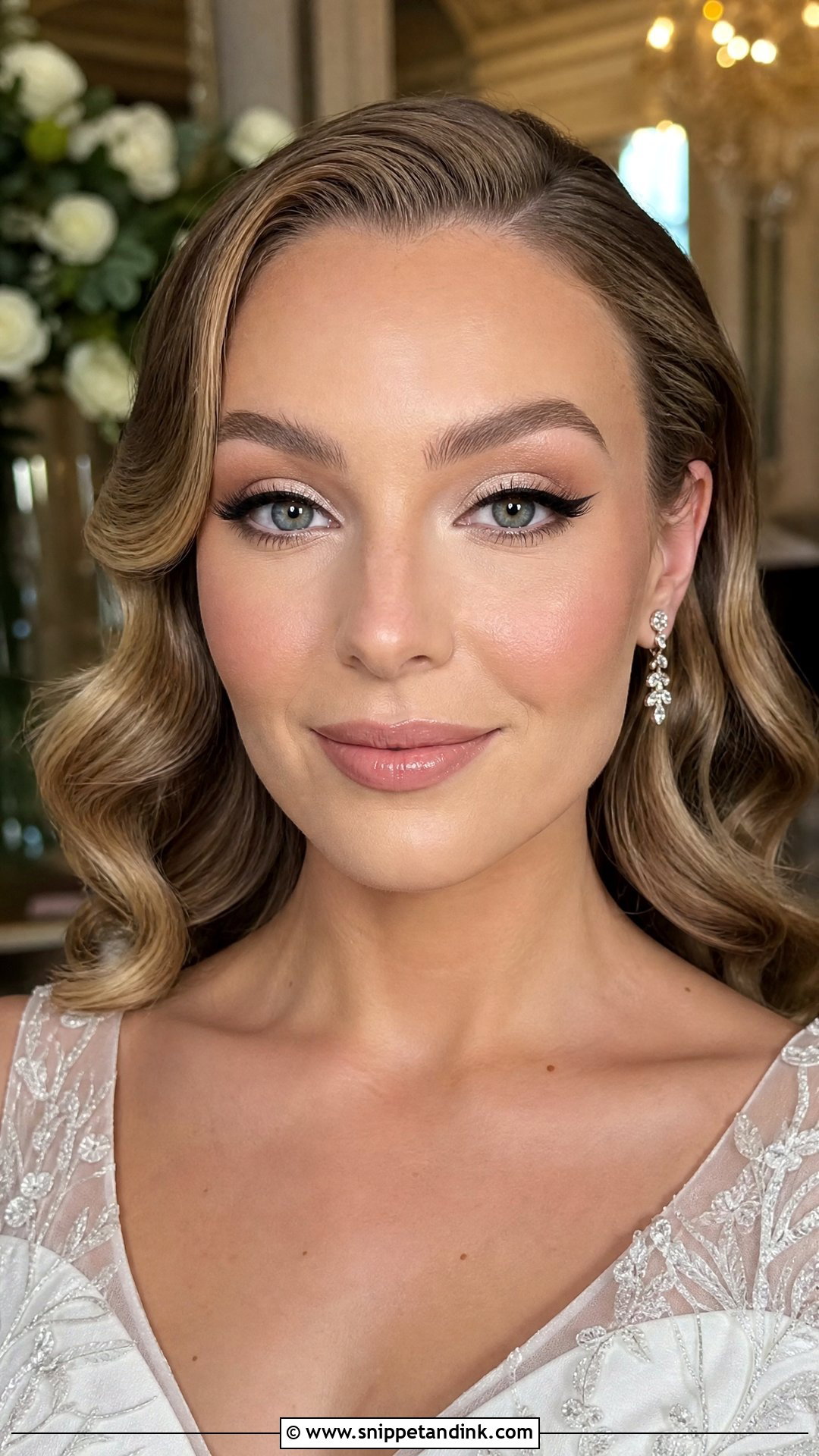Classic Winged Liner Wedding Makeup for Hazel Eyes - Snippet and Ink - 25 Wedding Makeup for Hazel Eyes