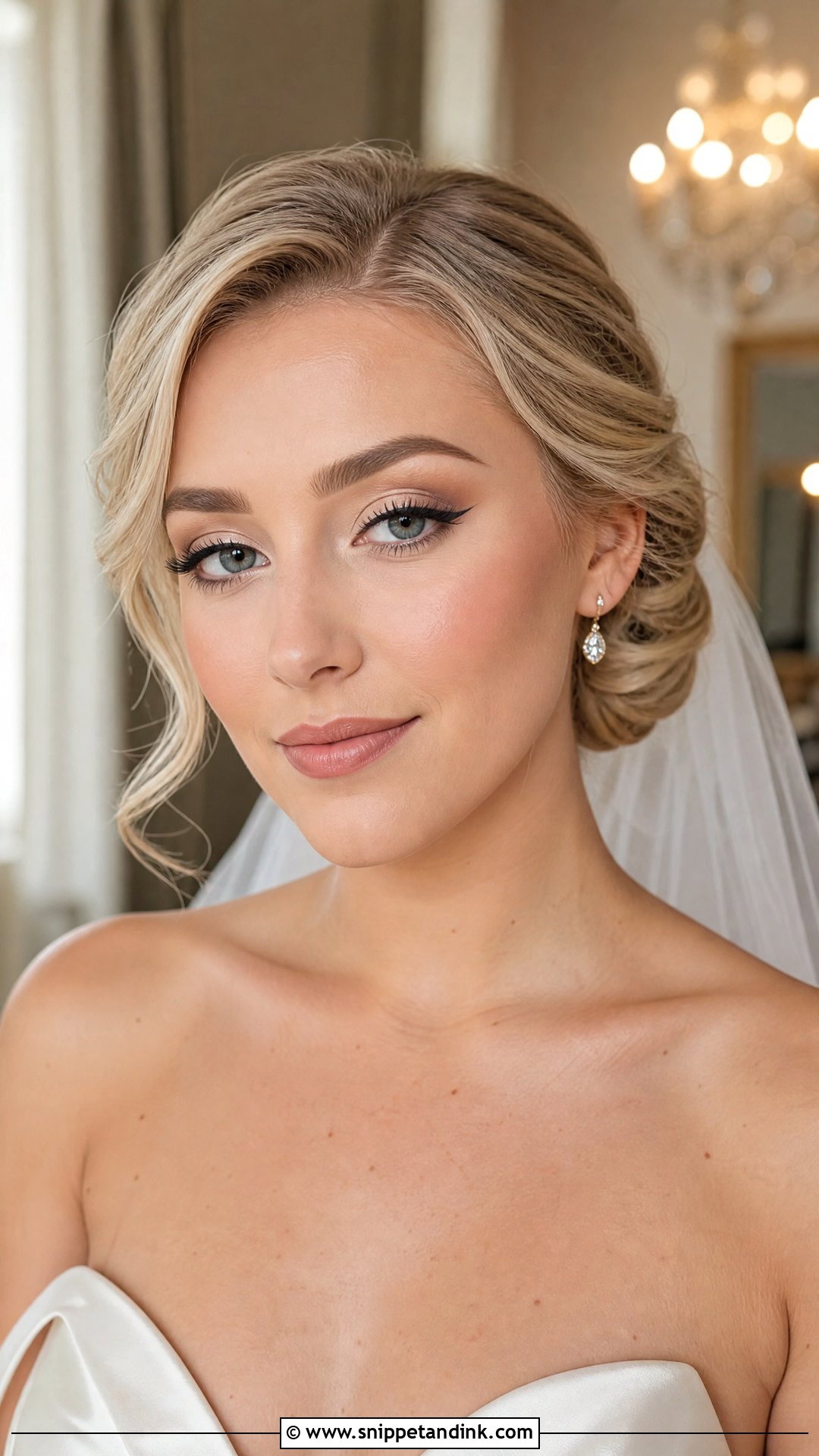 Classic Winged Liner Wedding Makeup for Small Eyes - Snippet and Ink - 20 Wedding Makeup for Small Eyes
