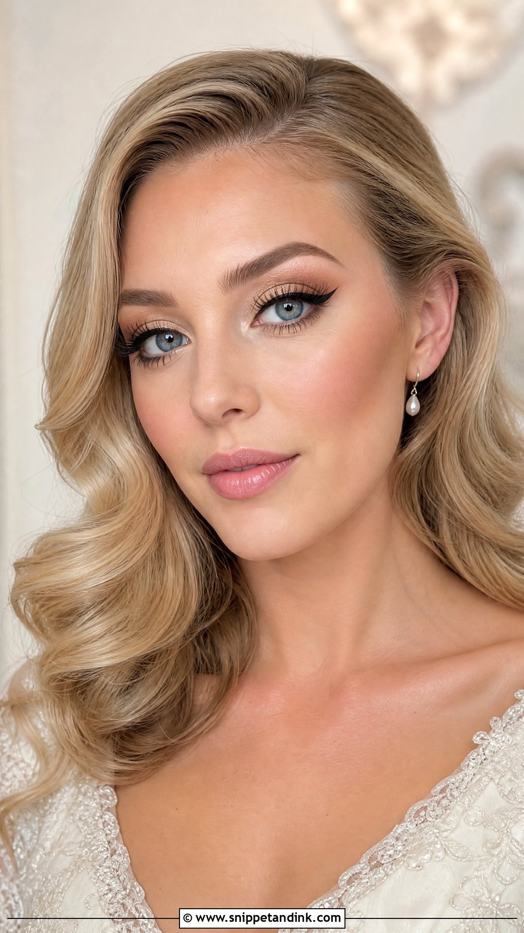 Classic Winged Wedding Makeup For Blue Eyes - Snippet and Ink - 20 Wedding Eye Makeup for Blue Eyes