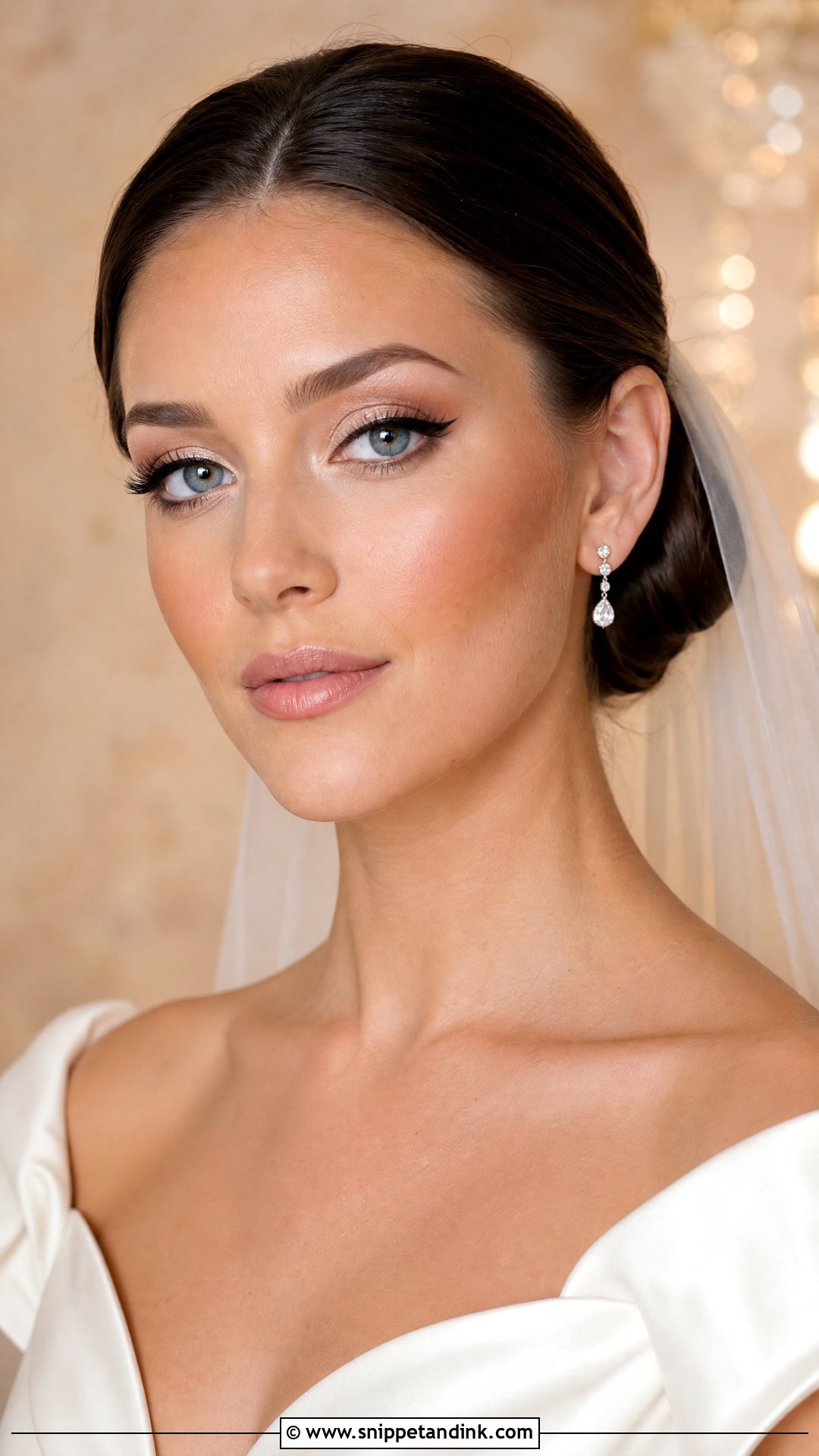 Classic Winged Wedding Makeup For Blue Eyes - Snippet and Ink - 20 Simple Wedding Makeup for Blue Eyes