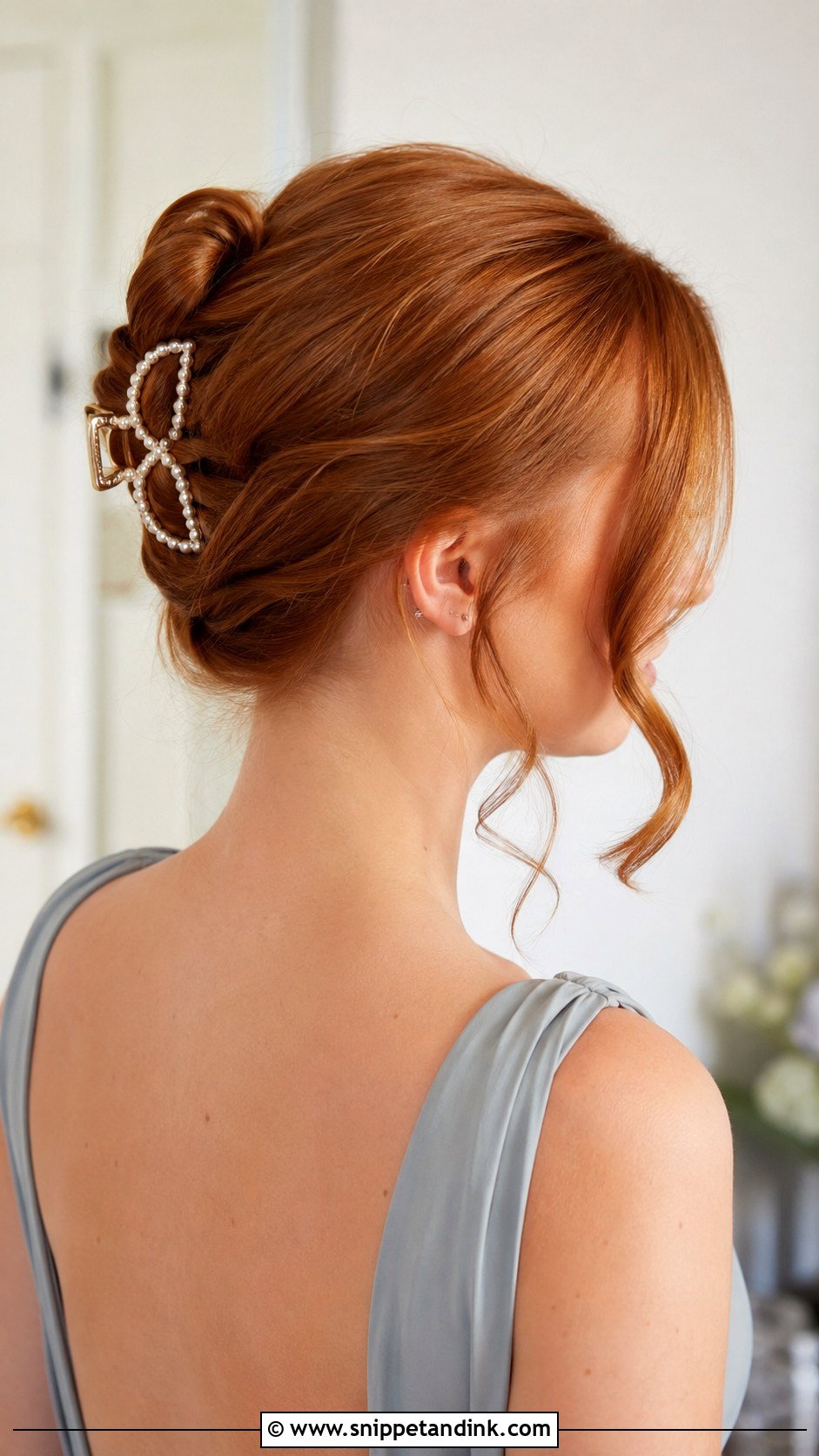 Claw Clip Bridesmaid Updo - Snippet and Ink - 20 Simple Easy Updo Wedding Hairstyles Medium Length Bridesmaid