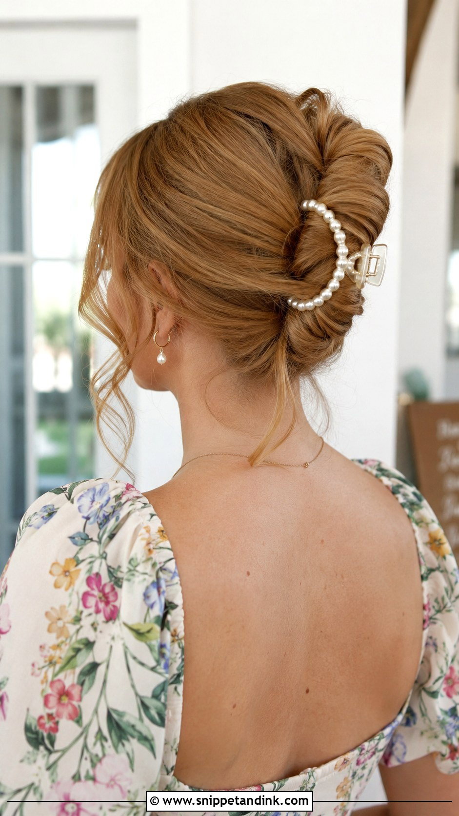 Claw Clip Updo Wedding Guest Hairstyle - Snippet and Ink - 20 Hairstyles As a Wedding Guest