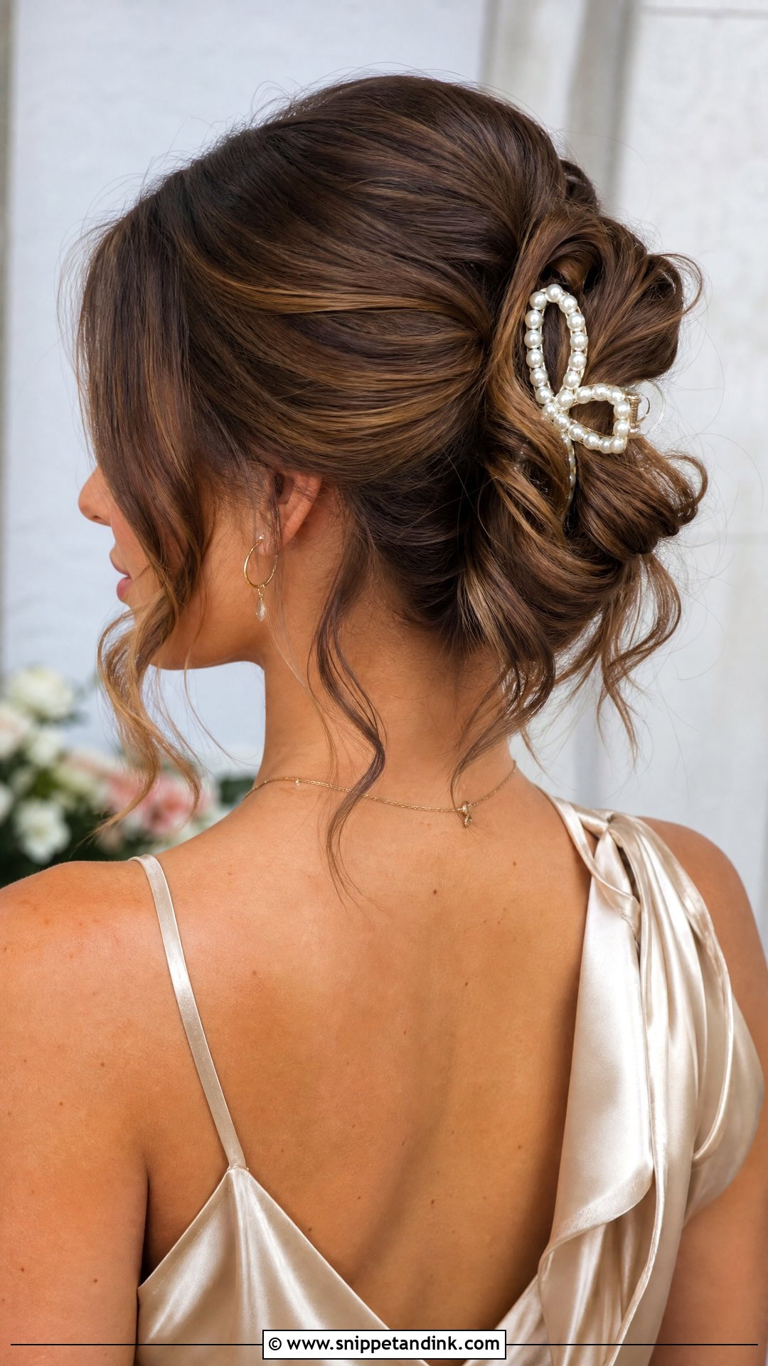 Claw Clip Wedding Guest Hair - Snippet and Ink - 15 Easy Medium Length Wedding Guest Hairstyles