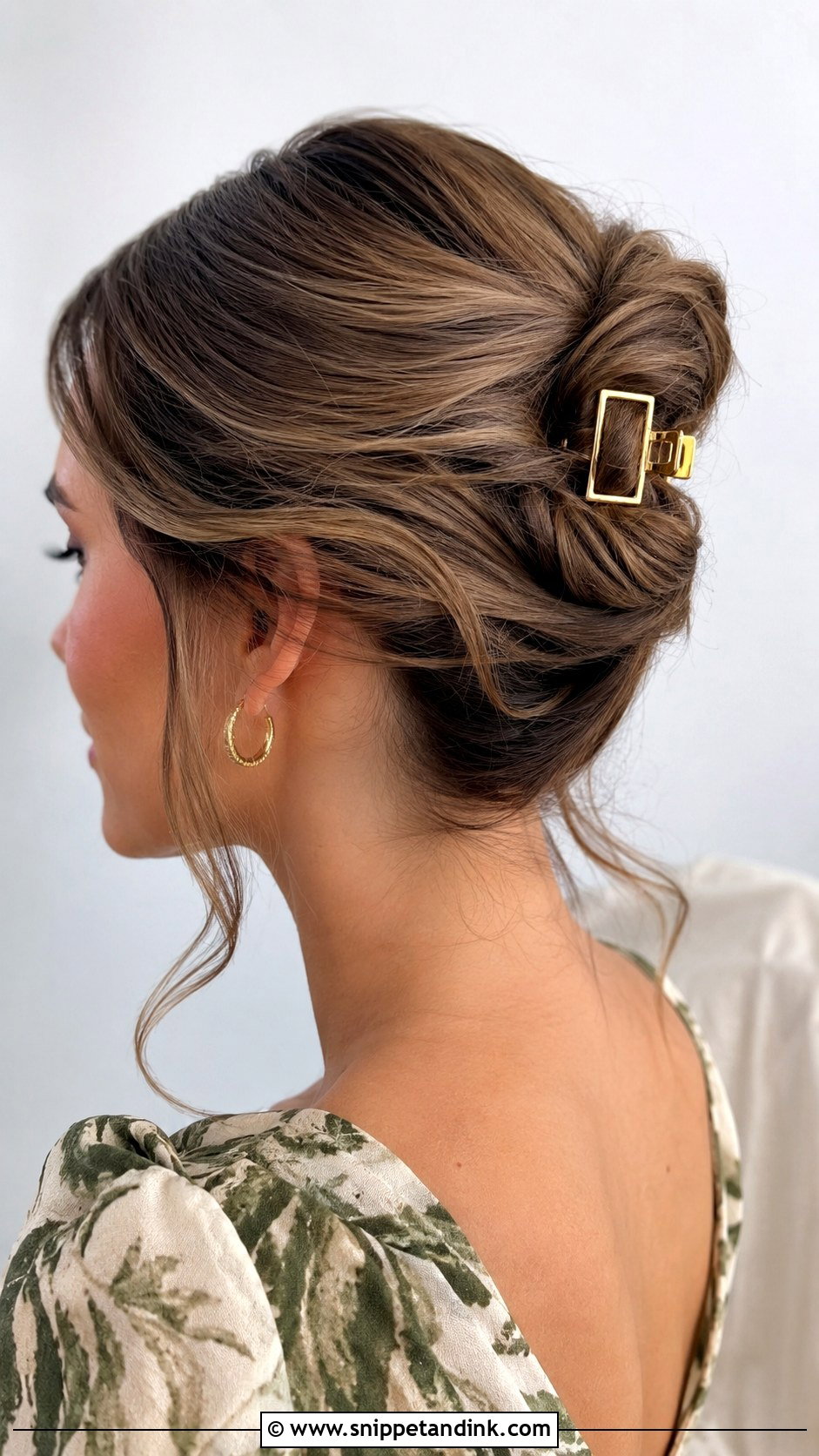 Claw Clip Wedding Guest Updo - Snippet and Ink - 15 Up Hairstyles for Wedding Guest