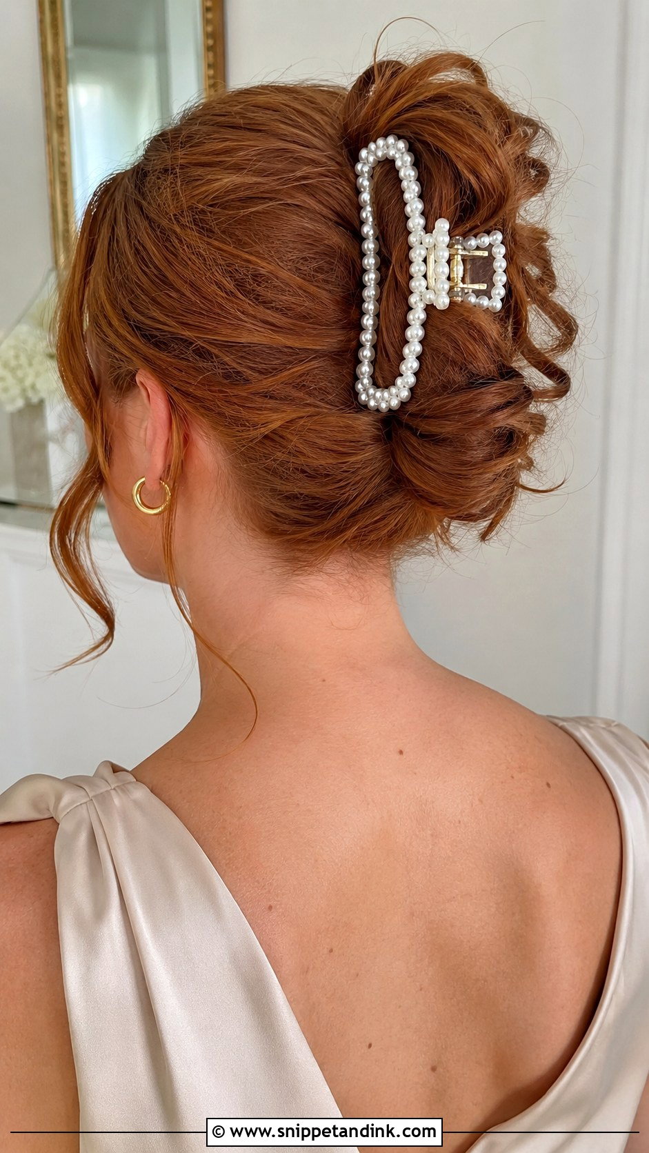 Claw Clip Wedding Guest Updo - Snippet and Ink - 15 Long Hair Updo for Wedding Guest Ideas