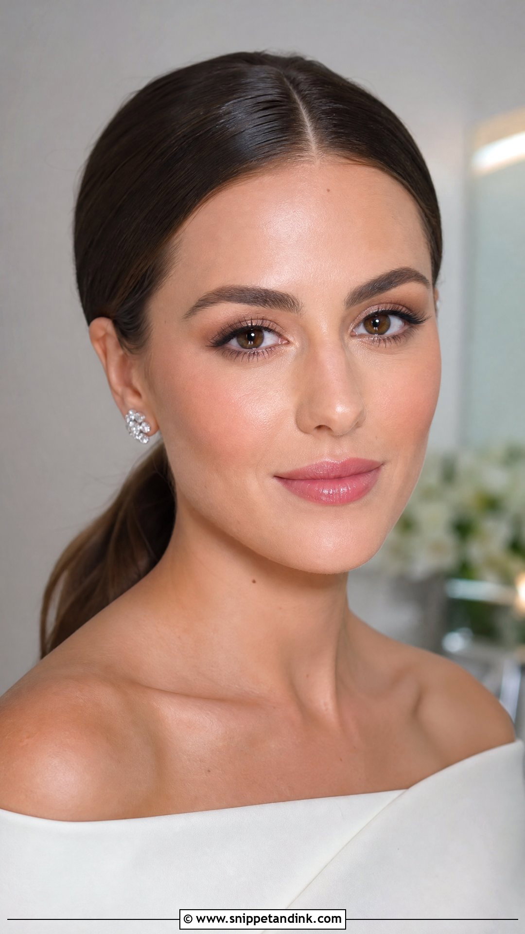 Clean Bridal Makeup With Brushed Brows - Snippet and Ink - 25 Simple Natural Bridal Makeup Ideas